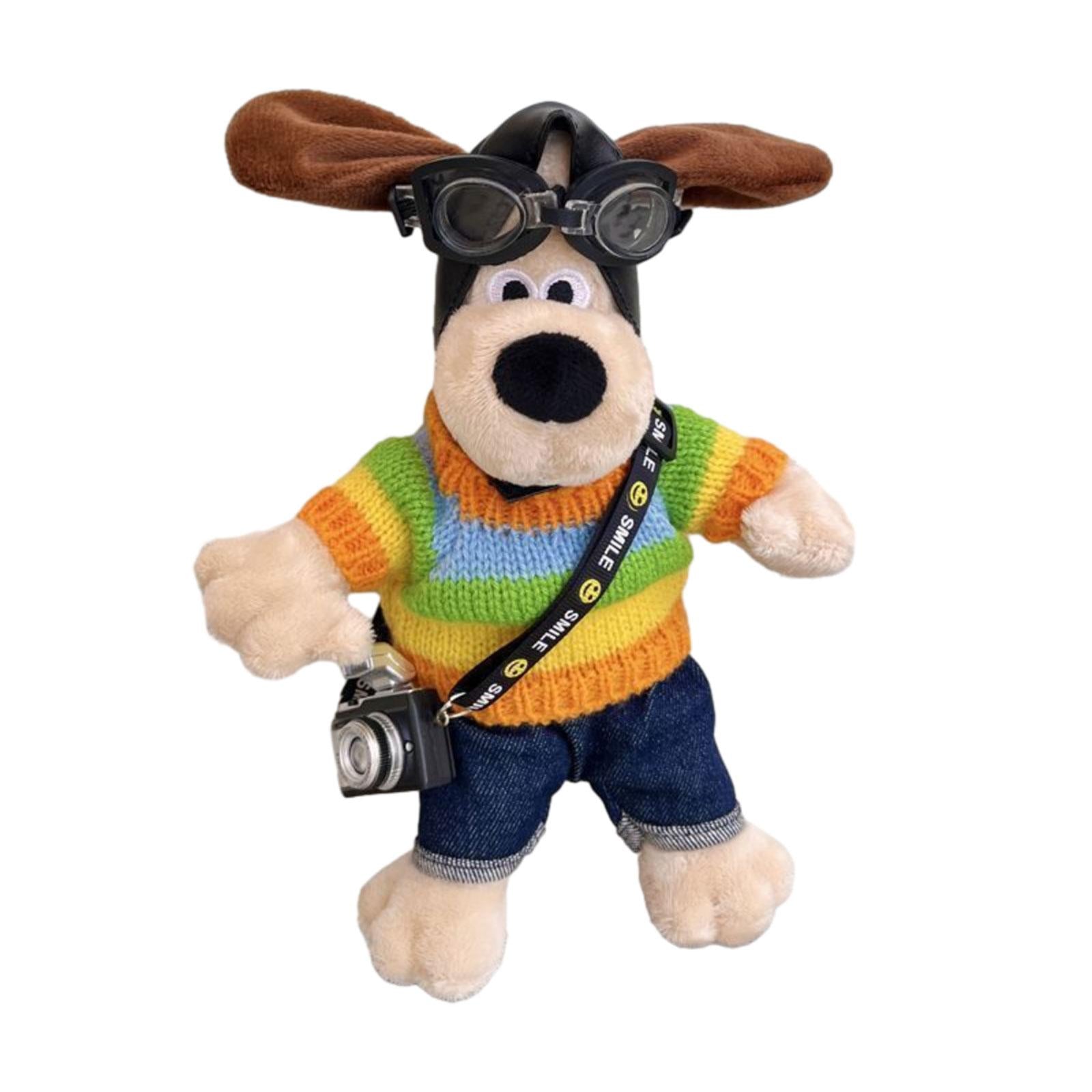 Cartoon Easy Installation Decorative Soft Gift Car Exterior Decoration Doll coloful dog