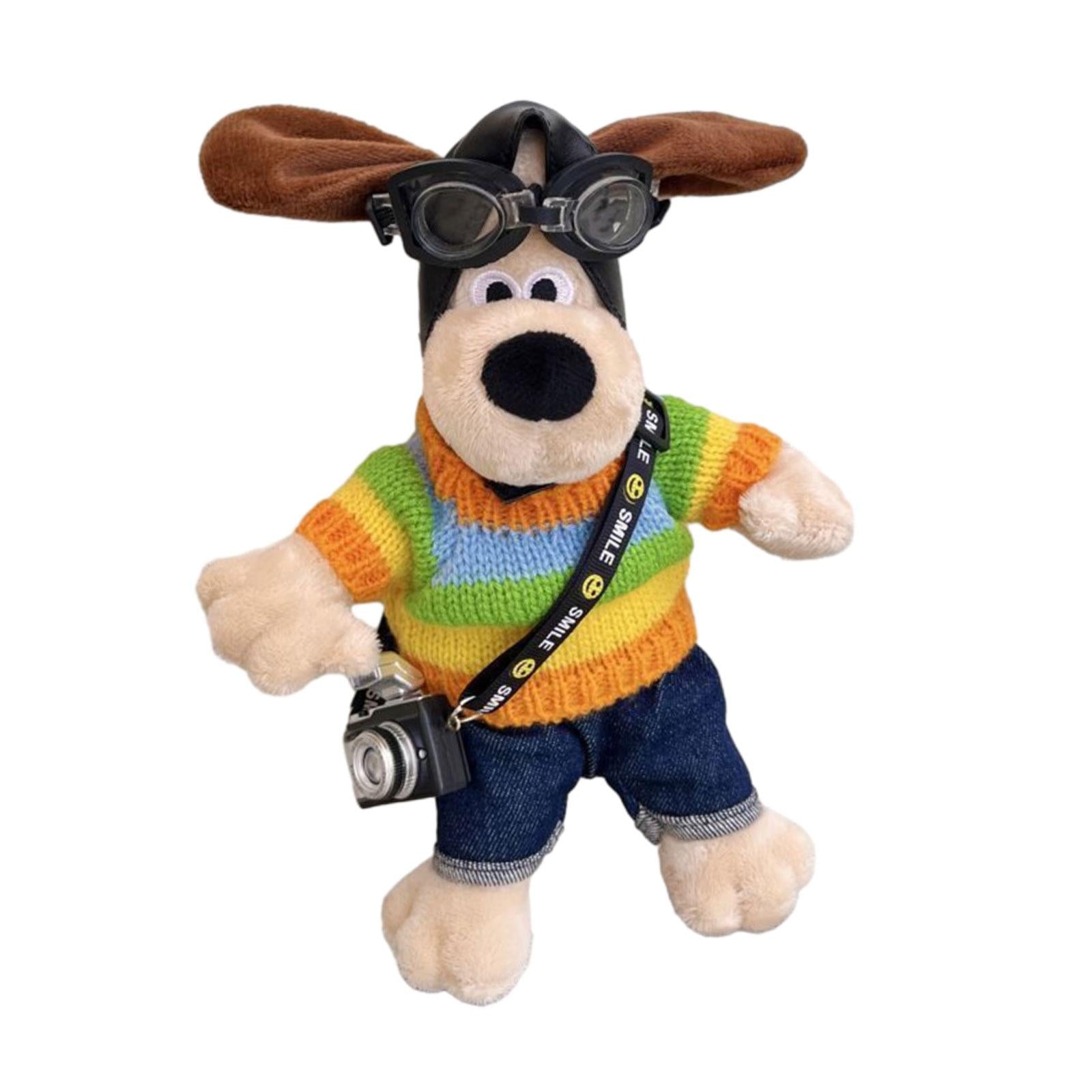 Cartoon Easy Installation Decorative Soft Gift Car Exterior Decoration Doll coloful dog