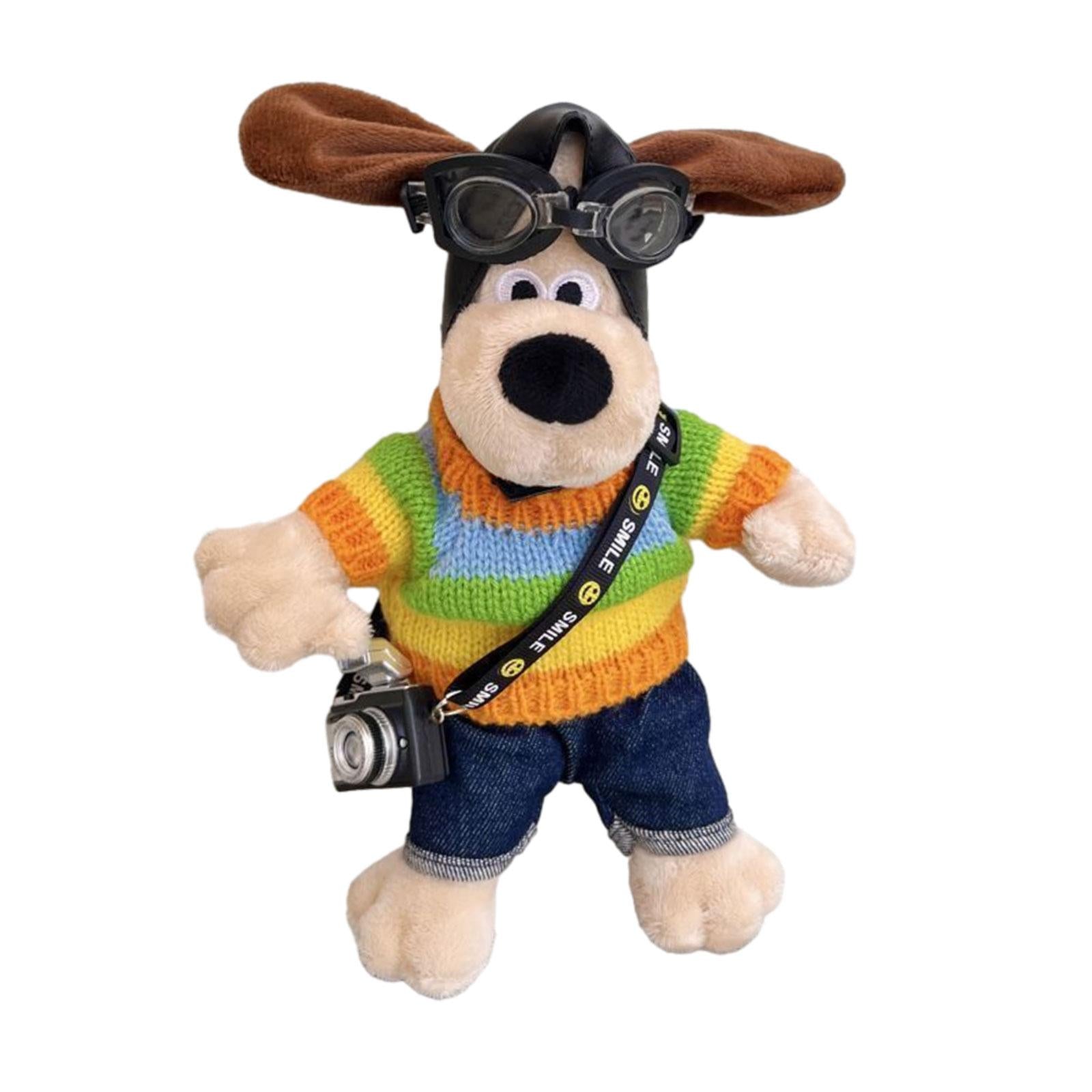 Cartoon Easy Installation Decorative Soft Gift Car Exterior Decoration Doll coloful dog