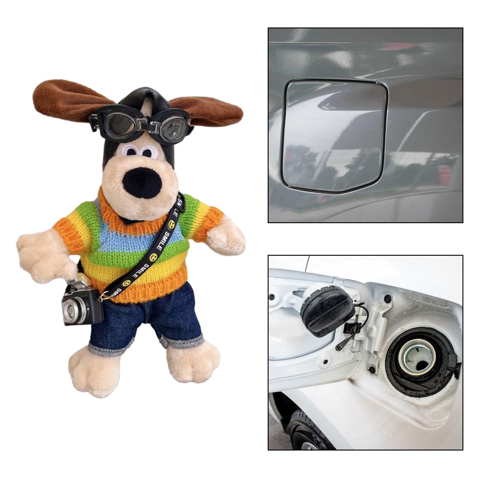 Cartoon Easy Installation Decorative Soft Gift Car Exterior Decoration Doll coloful dog