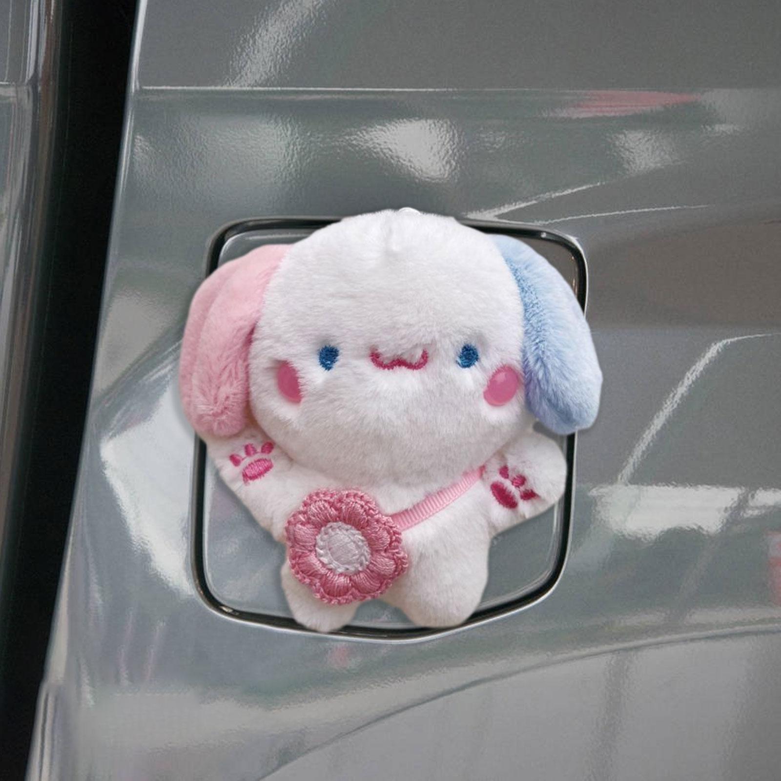 Lovely Automotive Accessories Car Ornament Plush Doll for Fuel Tank Cap style C