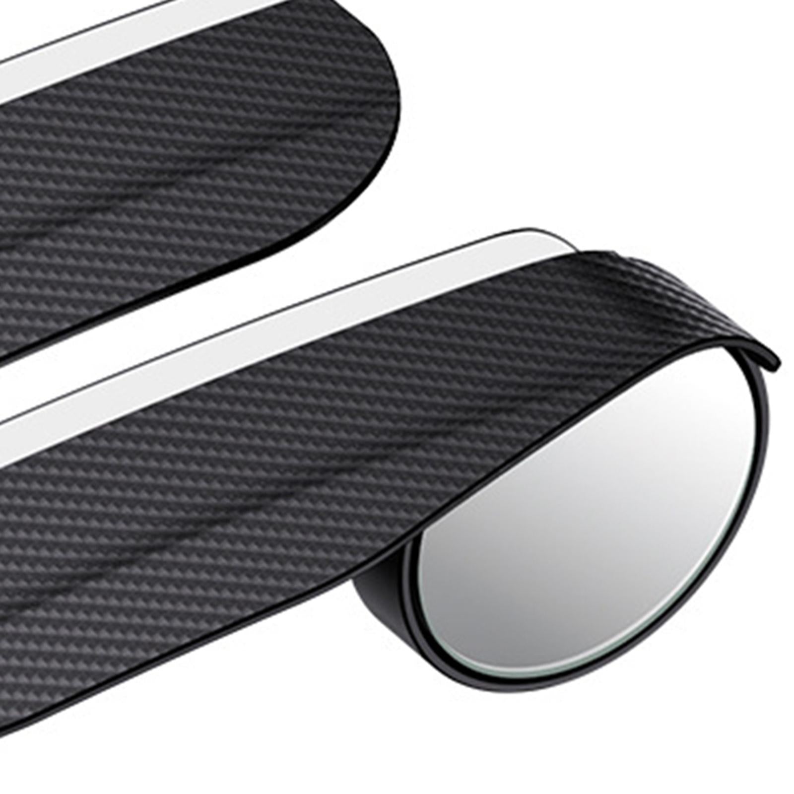 2 Pieces Car Blind Spot Mirrors Rear View Mirror Rain Cover Round Wide Angle