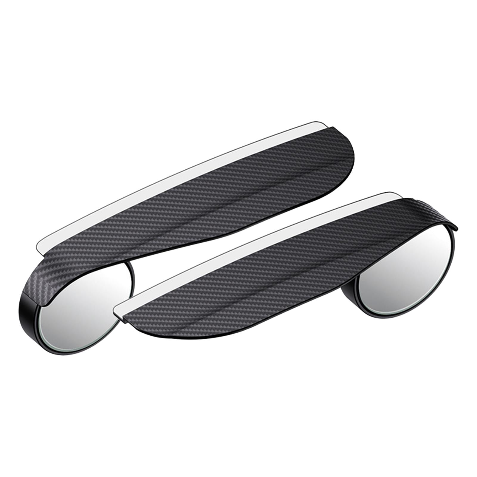 2 Pieces Car Blind Spot Mirrors Rear View Mirror Rain Cover Round Wide Angle