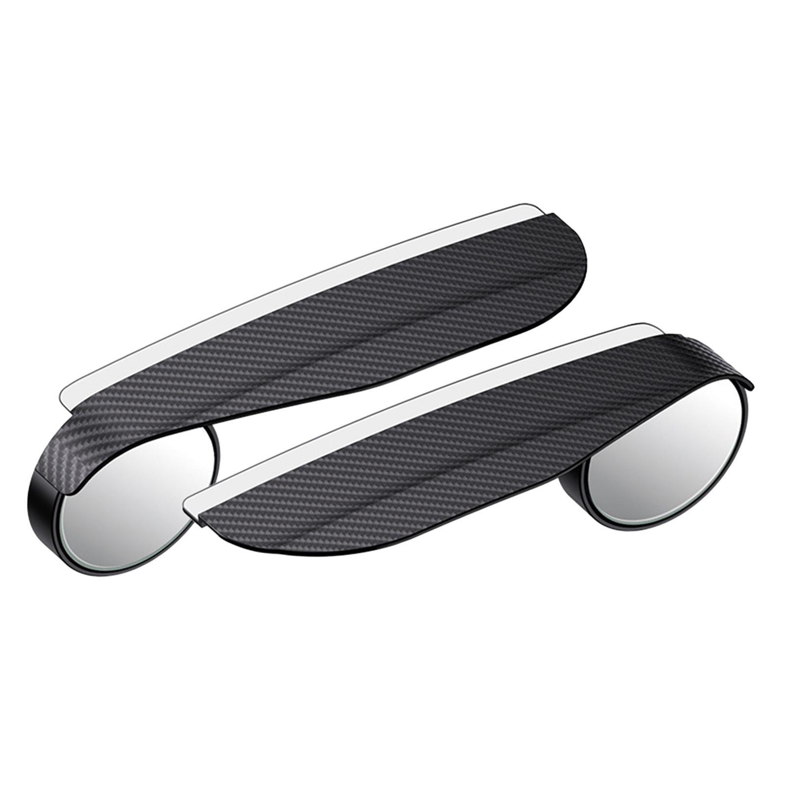 2 Pieces Car Blind Spot Mirrors Rear View Mirror Rain Cover Round Wide Angle