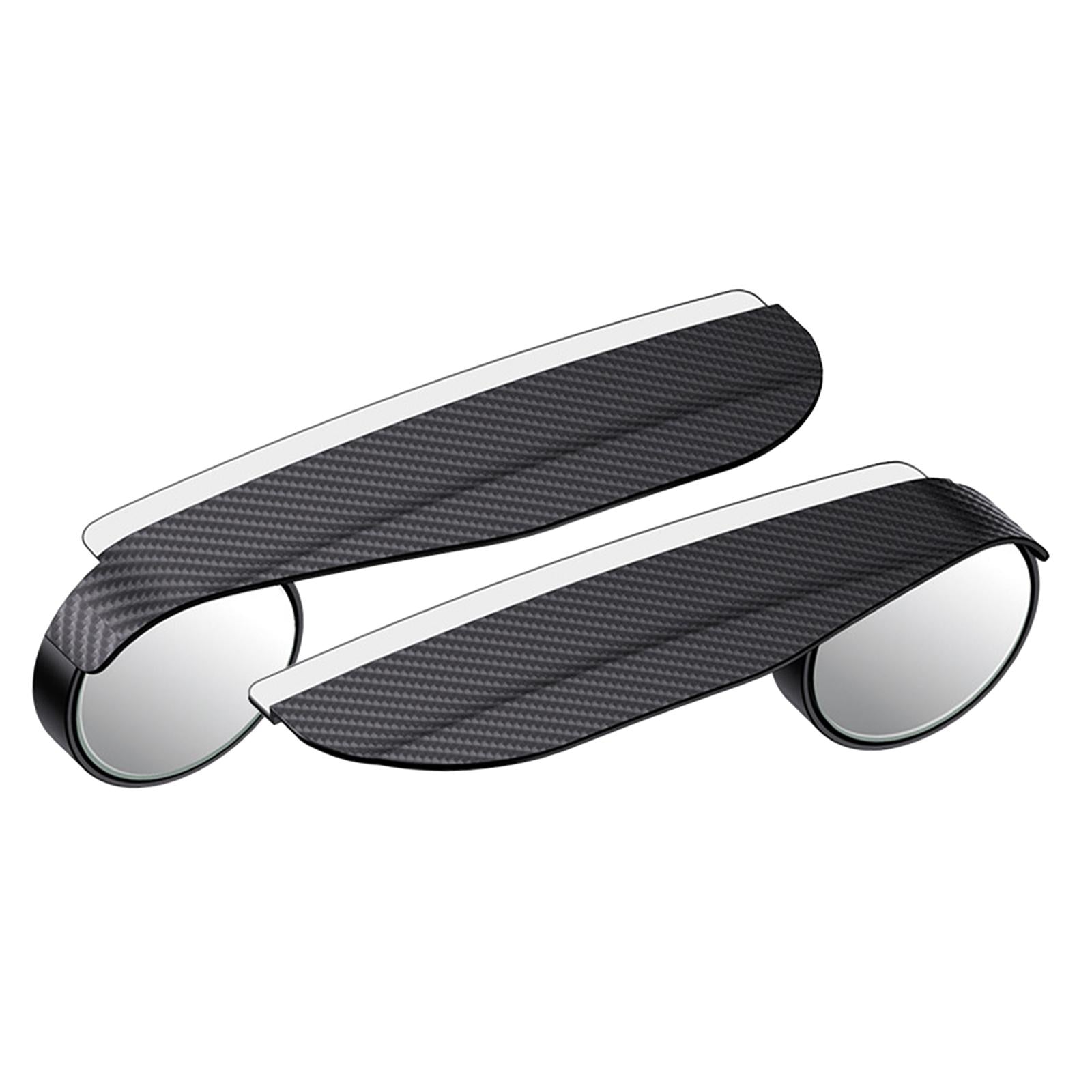 2 Pieces Car Blind Spot Mirrors Rear View Mirror Rain Cover Round Wide Angle