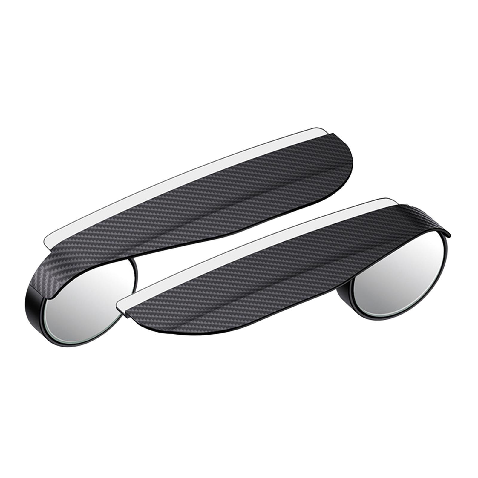2 Pieces Car Blind Spot Mirrors Rear View Mirror Rain Cover Round Wide Angle