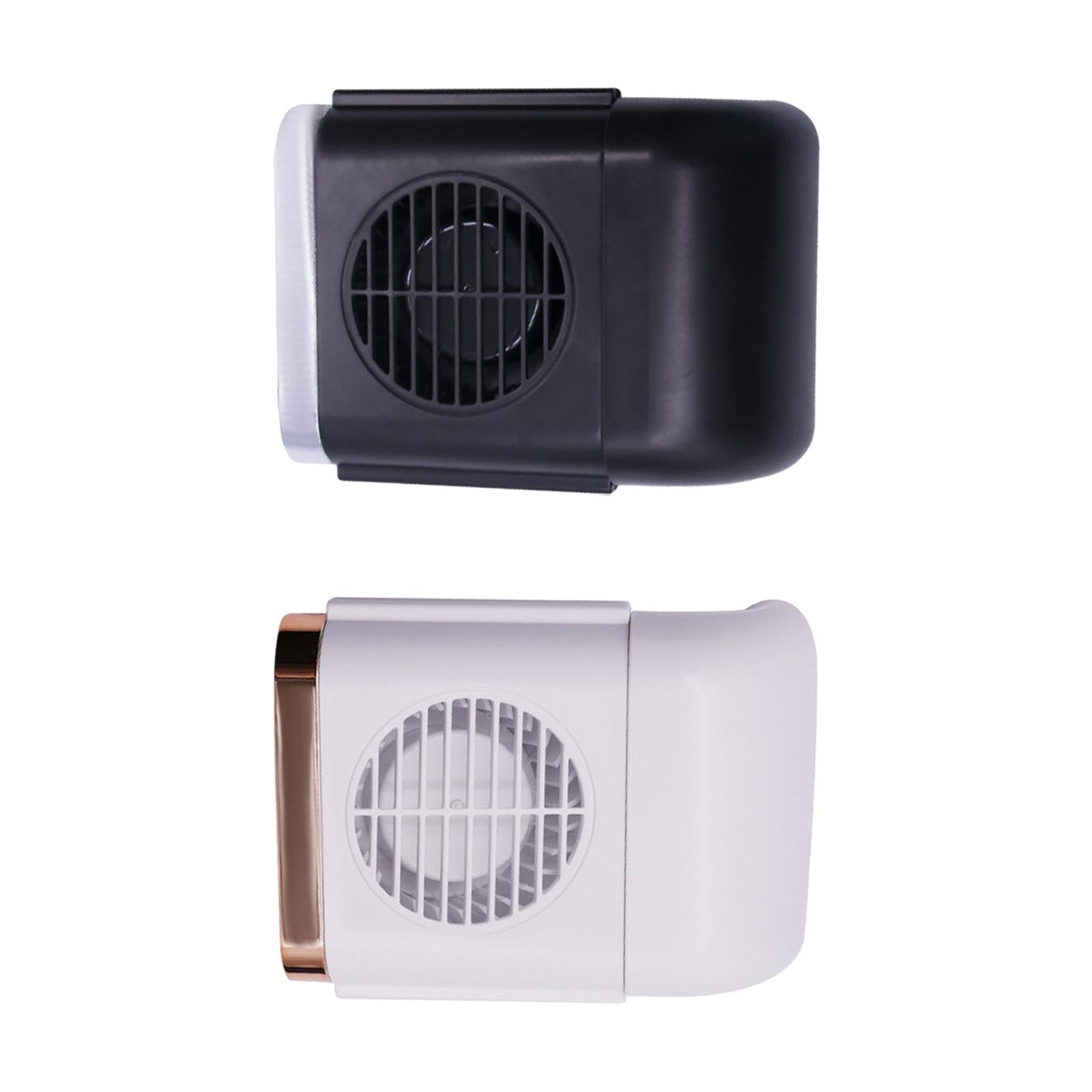 Car Seat Cooling Fan Blow Cold Air Space Saving Portable Car Seat Back Fan Black
