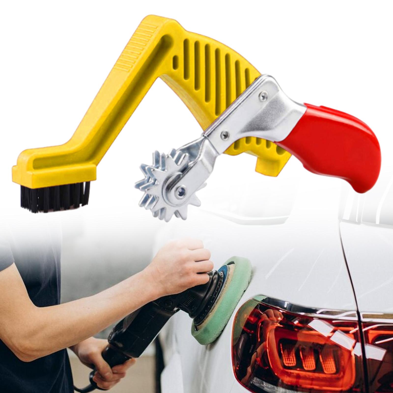 2Pcs Polishing Pad Cleaning Tools Easy to Use Buffing Pad Cleaning Spur Tool Yellow