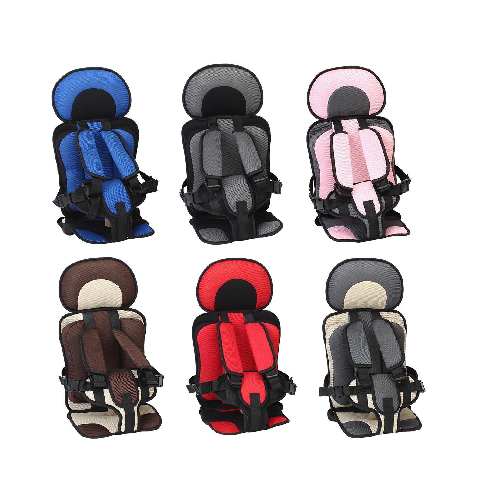 Baby Car Seat Cushion Support Travel Harness Seat Children Car Cushions Brown