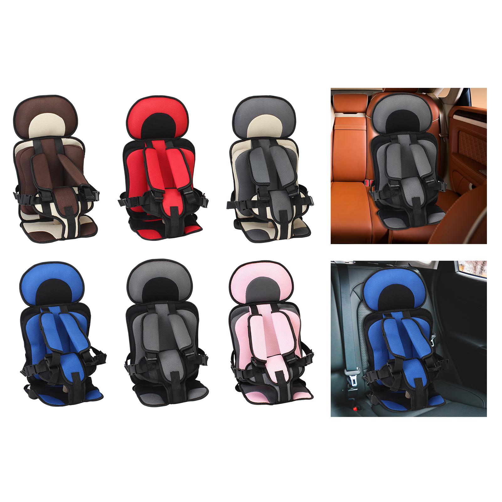 Baby Car Seat Cushion Support Travel Harness Seat Children Car Cushions Brown