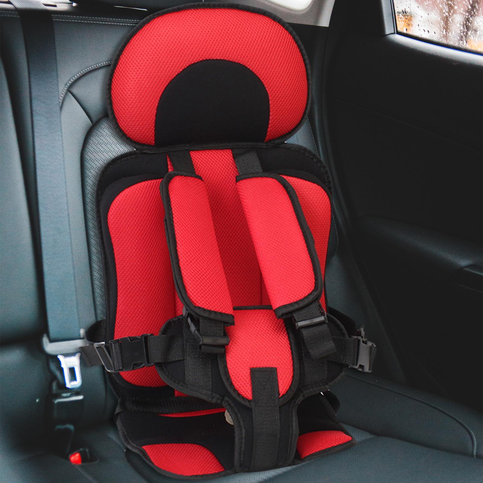 Baby Car Seat Cushion Support Travel Harness Seat Children Car Cushions Red