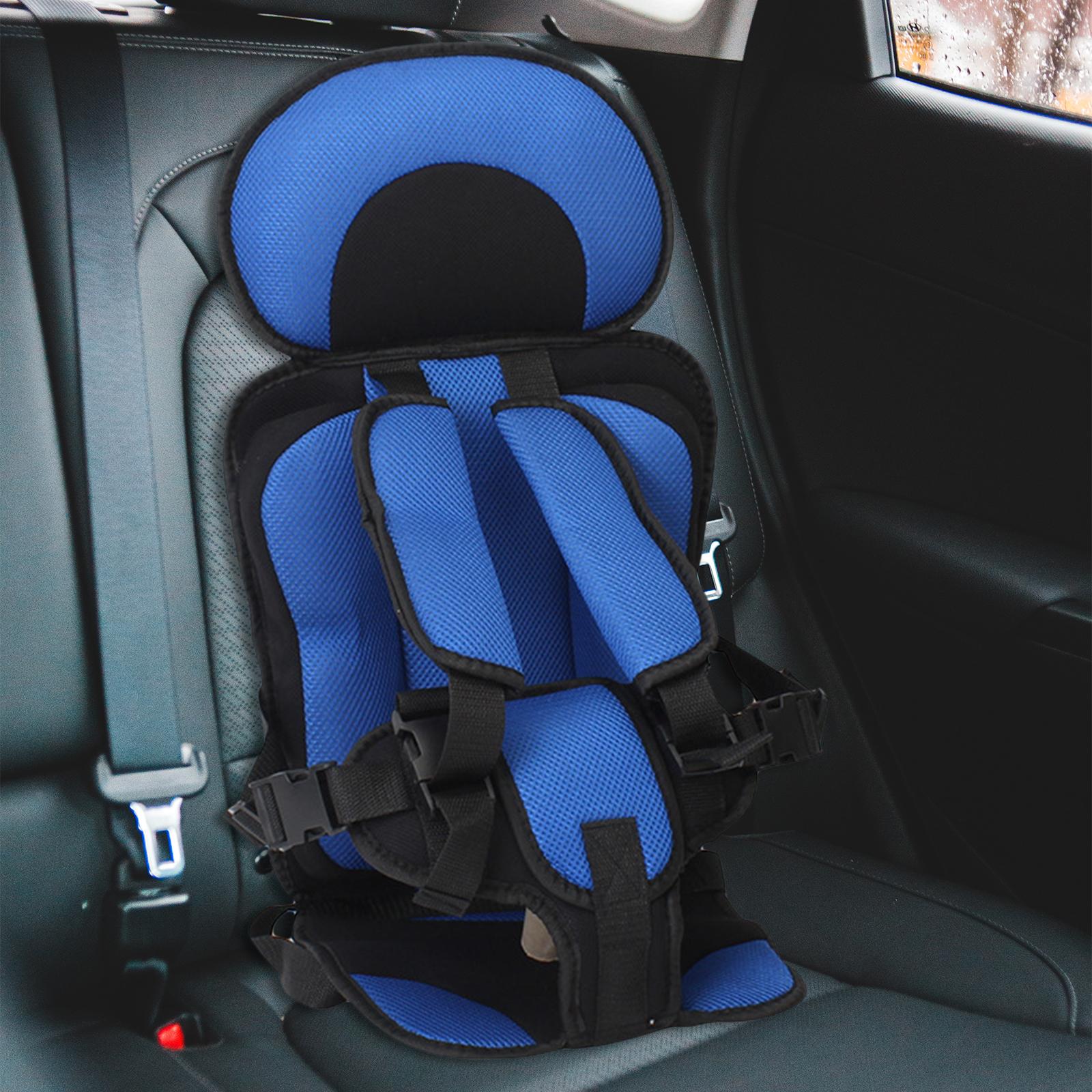 Baby Car Seat Cushion Support Travel Harness Seat Children Car Cushions Blue