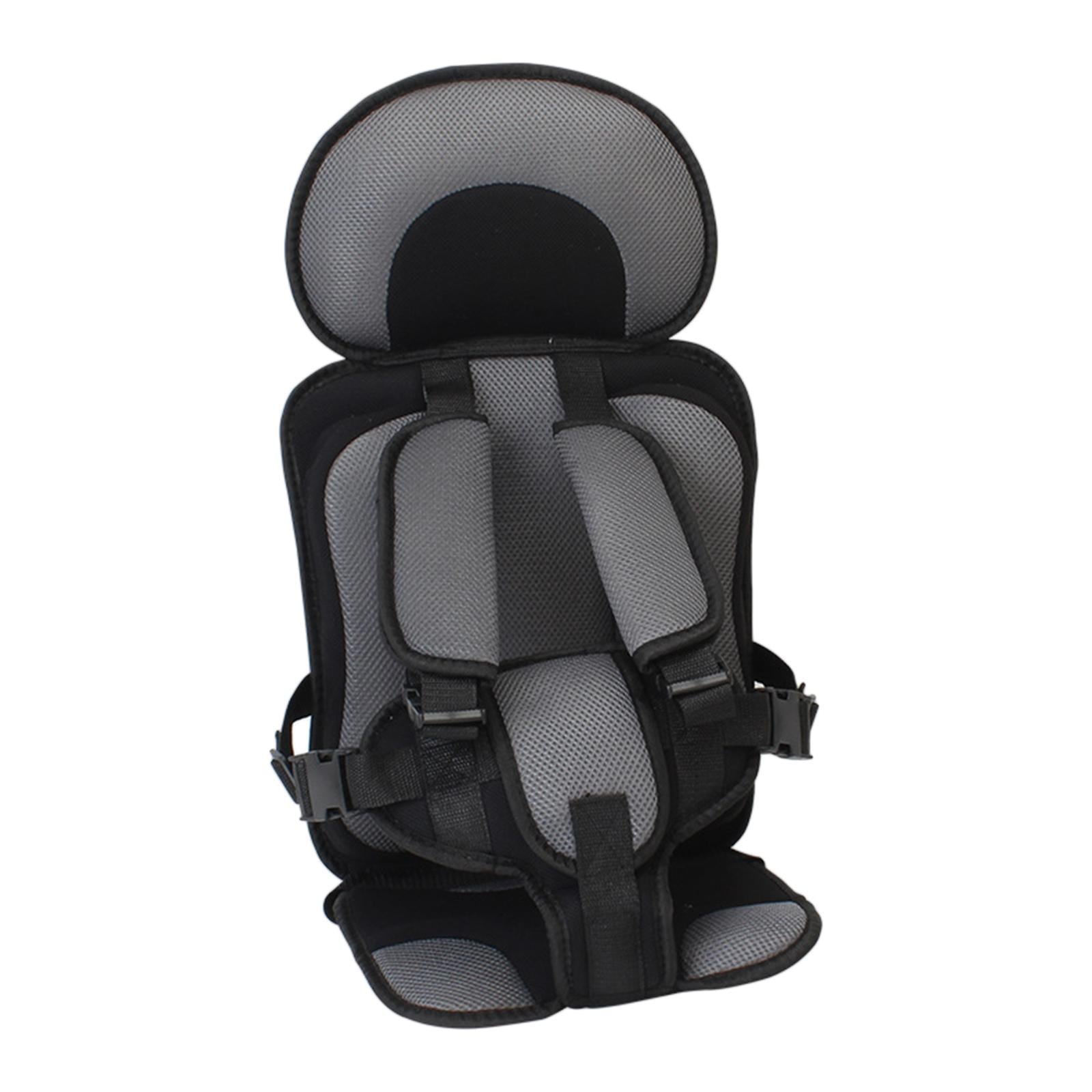 Baby Car Seat Cushion Support Travel Harness Seat Children Car Cushions Gray and Black
