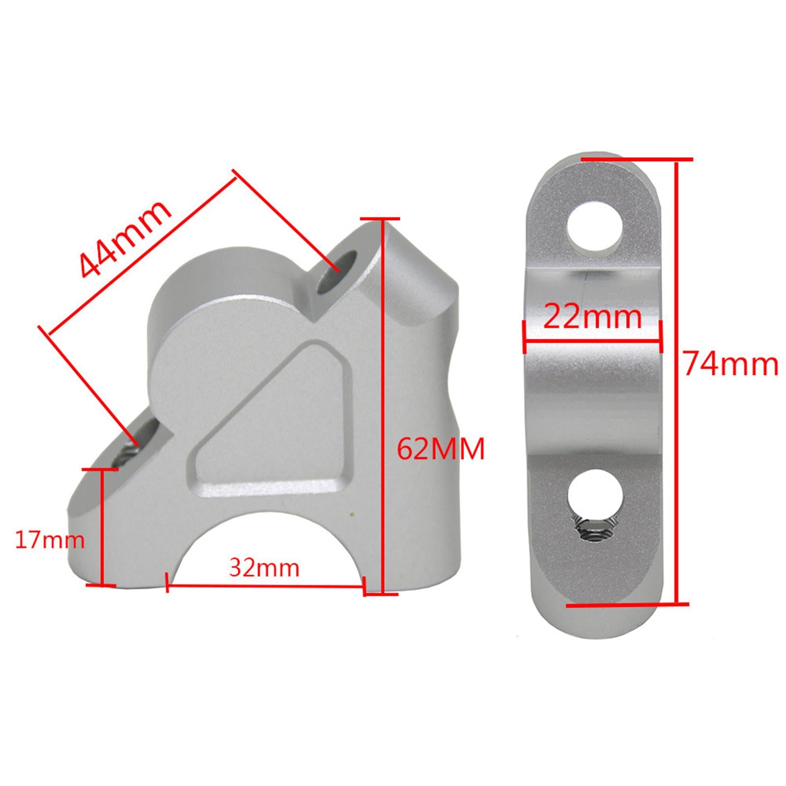 Motorcycle Handlebar Riser Kit for R1200GS Adv LC 2013-2017 Silvery