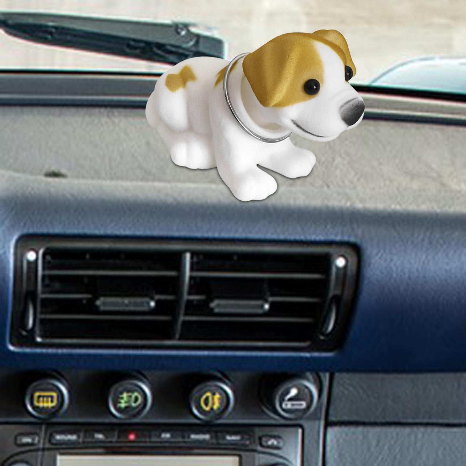 Car Dashboard Ornament Dog Fashion Home Decor Car Ornaments Desktop Ornament yellow