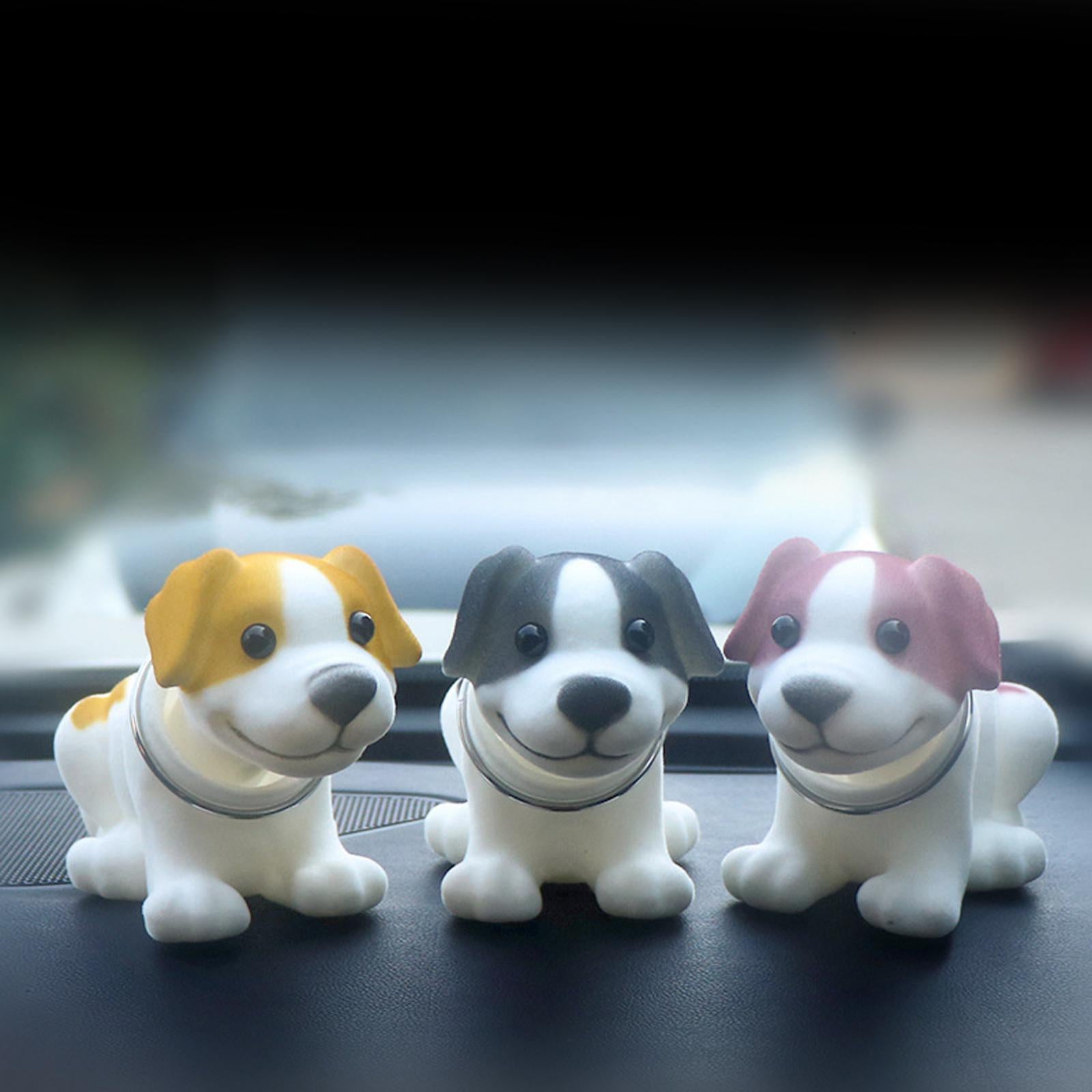 Car Dashboard Ornament Dog Fashion Home Decor Car Ornaments Desktop Ornament yellow