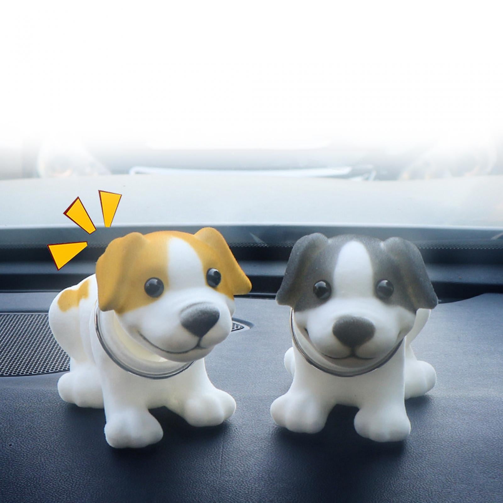 Car Dashboard Ornament Dog Fashion Home Decor Car Ornaments Desktop Ornament yellow