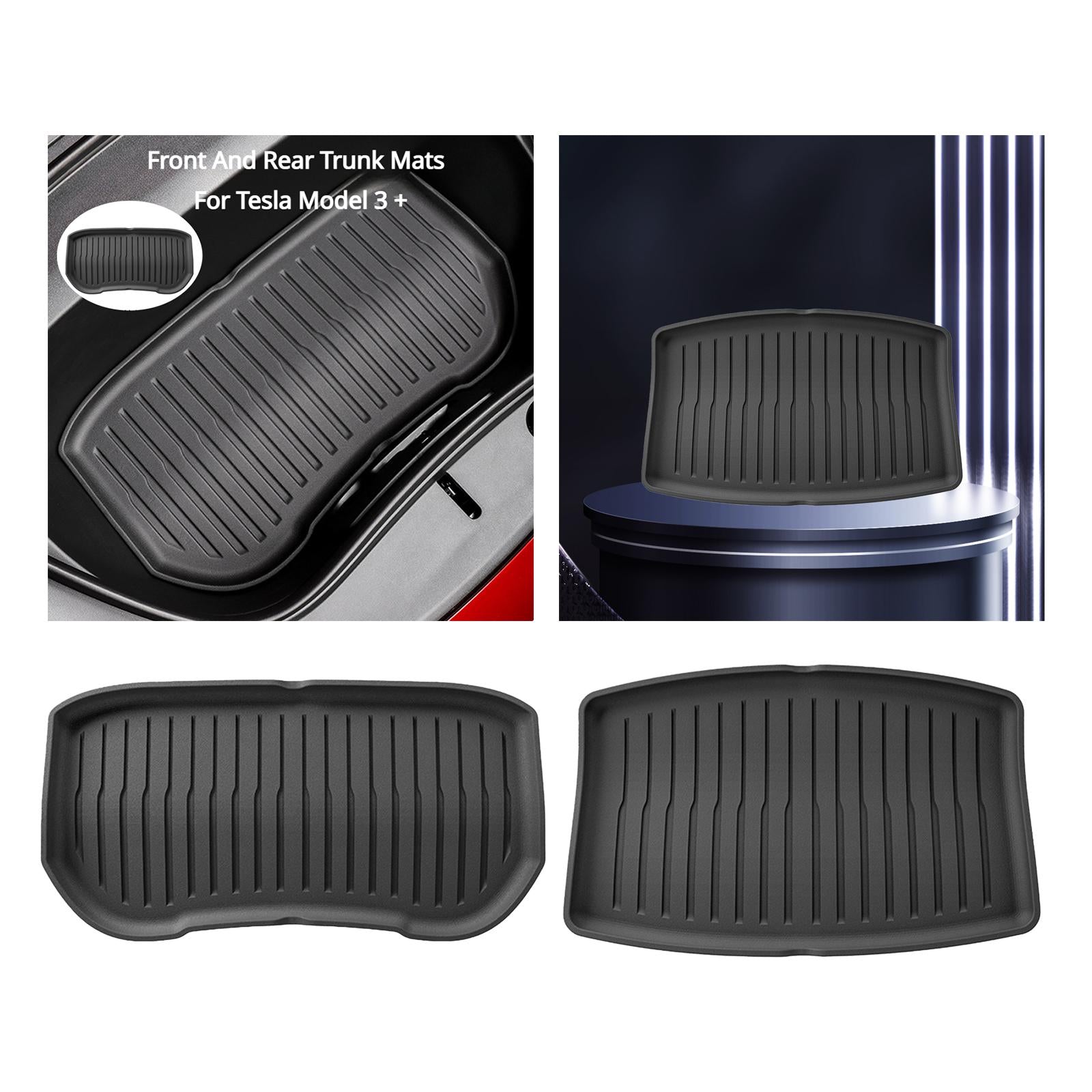 Trunk Mat Replacement Waterproof Trunk Liner Black Color Accessories Durable 73x38.5cm
