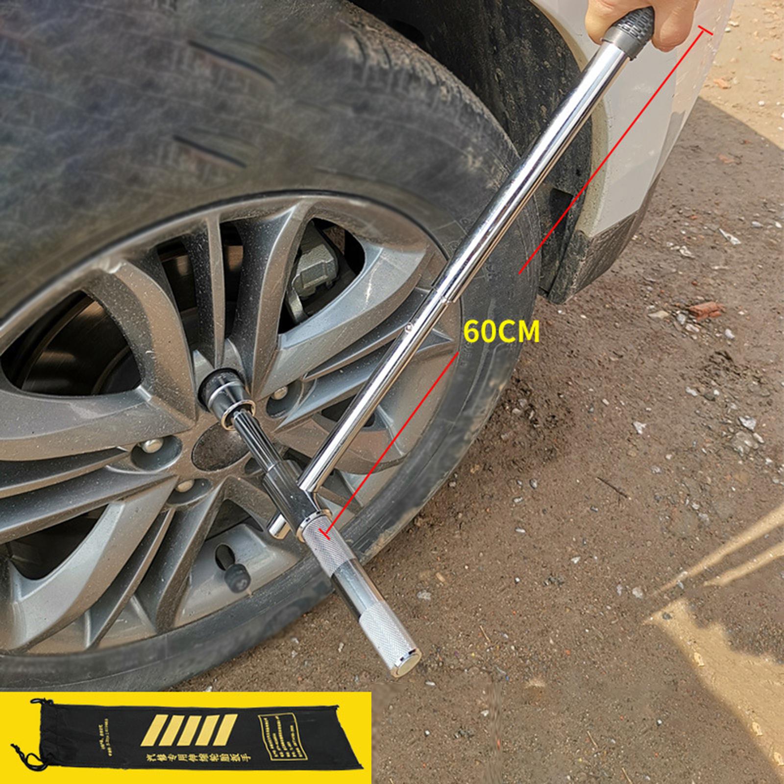Extended Lug Wrench Telescopic Wheel Brace Lug Nut Wrench for Truck Van