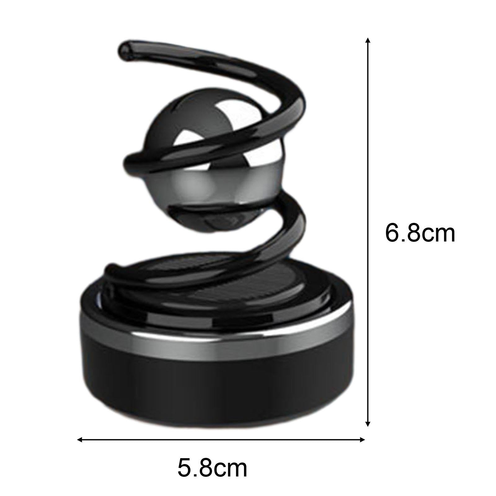 Solar Car Diffuser Car Essential Oil Diffuser for Shelf Balcony Bedroom Black