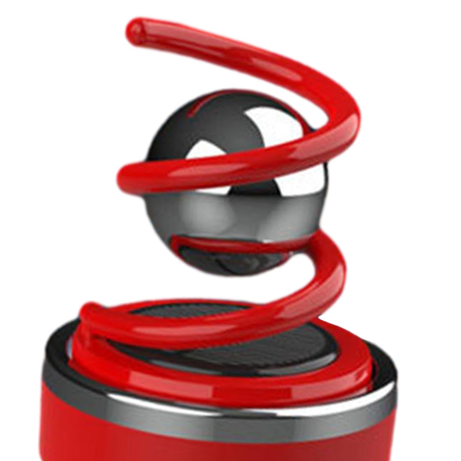 Solar Car Diffuser Car Essential Oil Diffuser for Shelf Balcony Bedroom Red