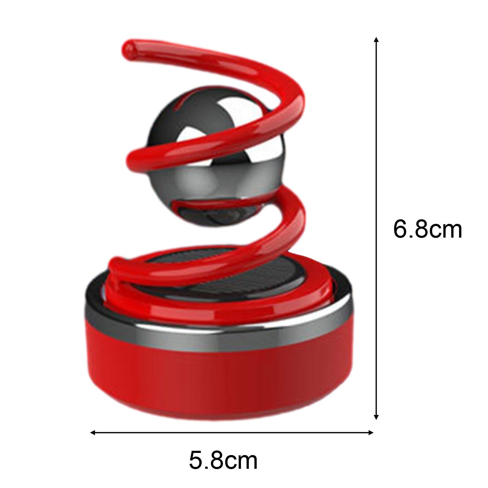 Solar Car Diffuser Car Essential Oil Diffuser for Shelf Balcony Bedroom Red
