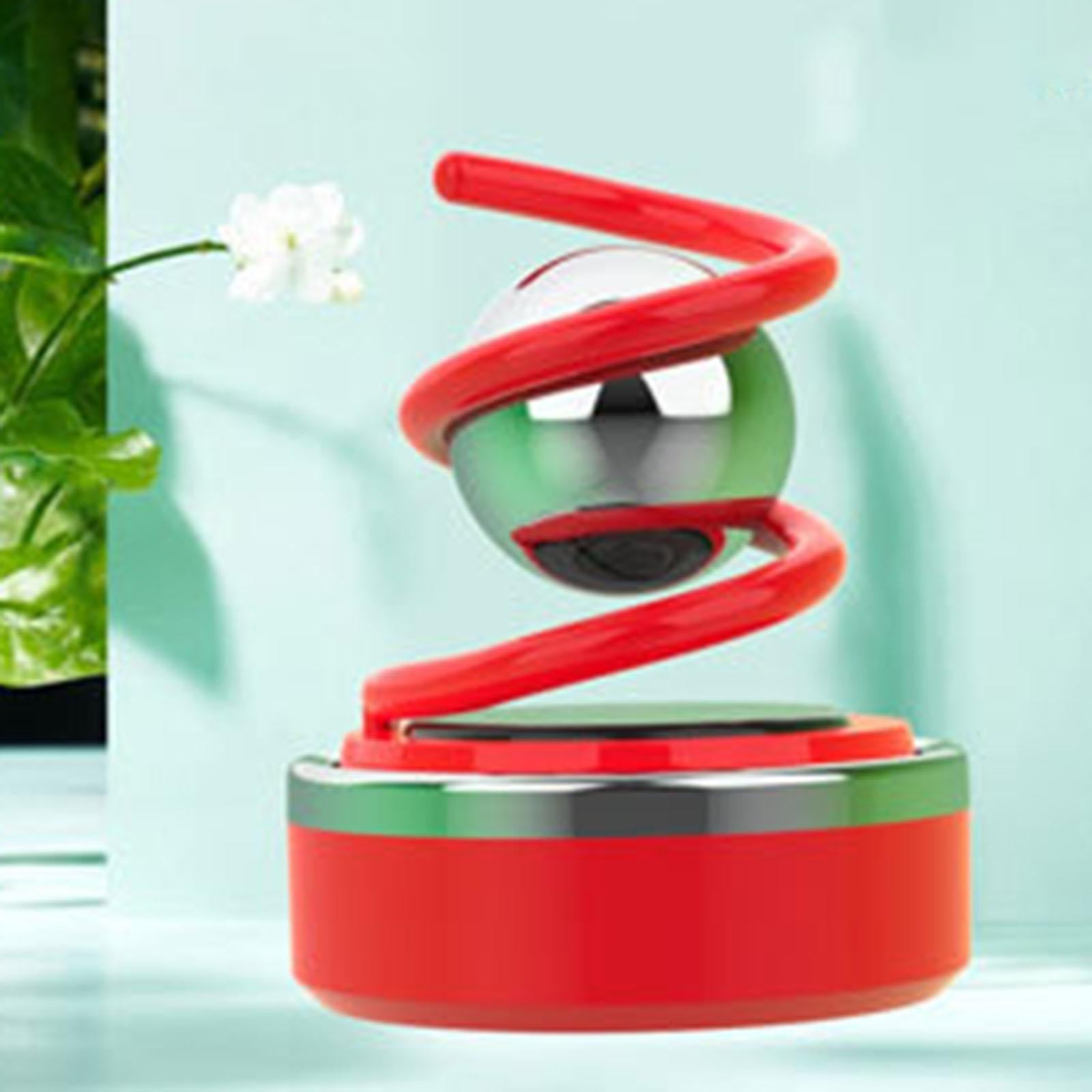 Solar Car Diffuser Car Essential Oil Diffuser for Shelf Balcony Bedroom Red