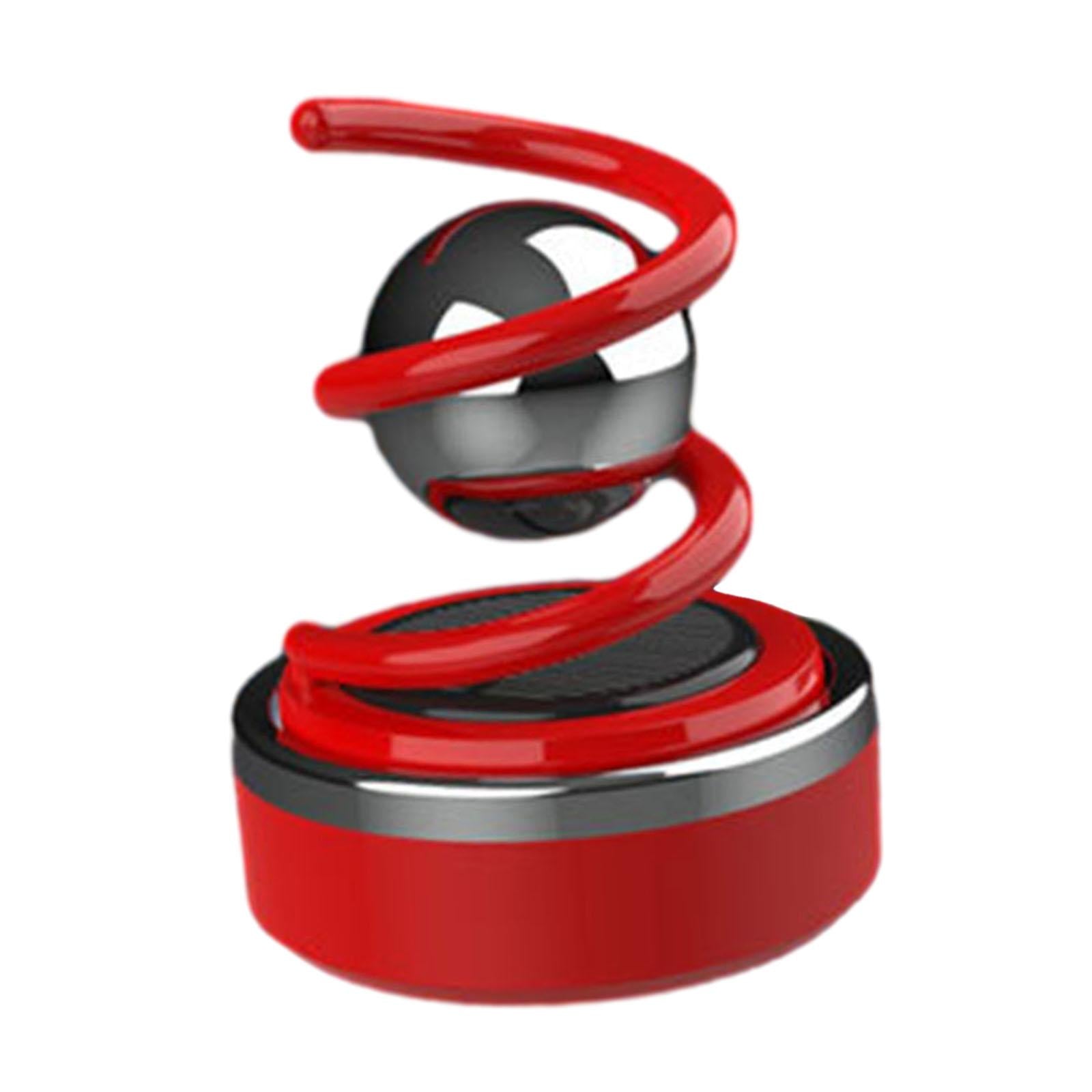 Solar Car Diffuser Car Essential Oil Diffuser for Shelf Balcony Bedroom Red