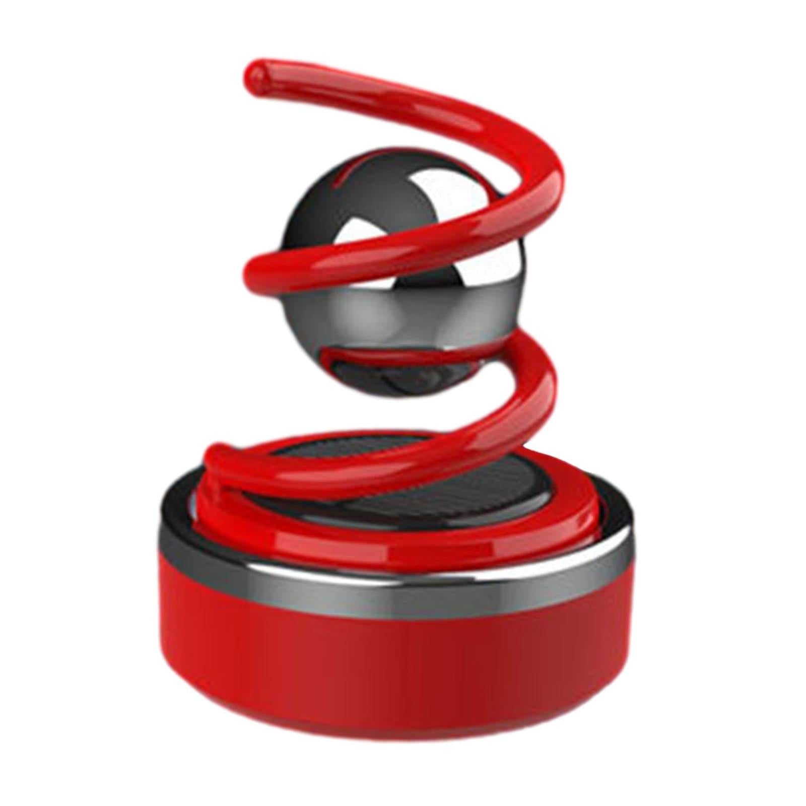 Solar Car Diffuser Car Essential Oil Diffuser for Shelf Balcony Bedroom Red