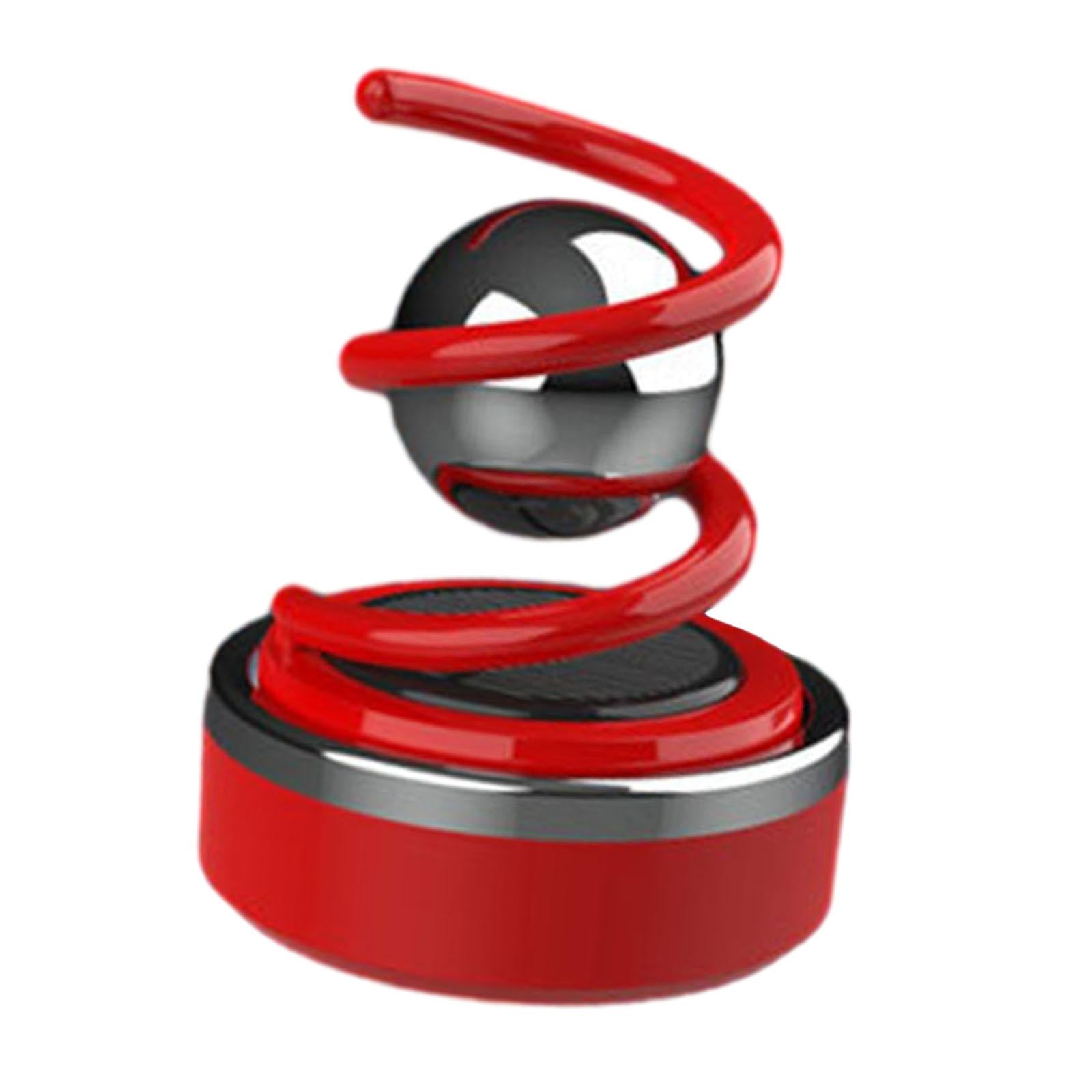 Solar Car Diffuser Car Essential Oil Diffuser for Shelf Balcony Bedroom Red