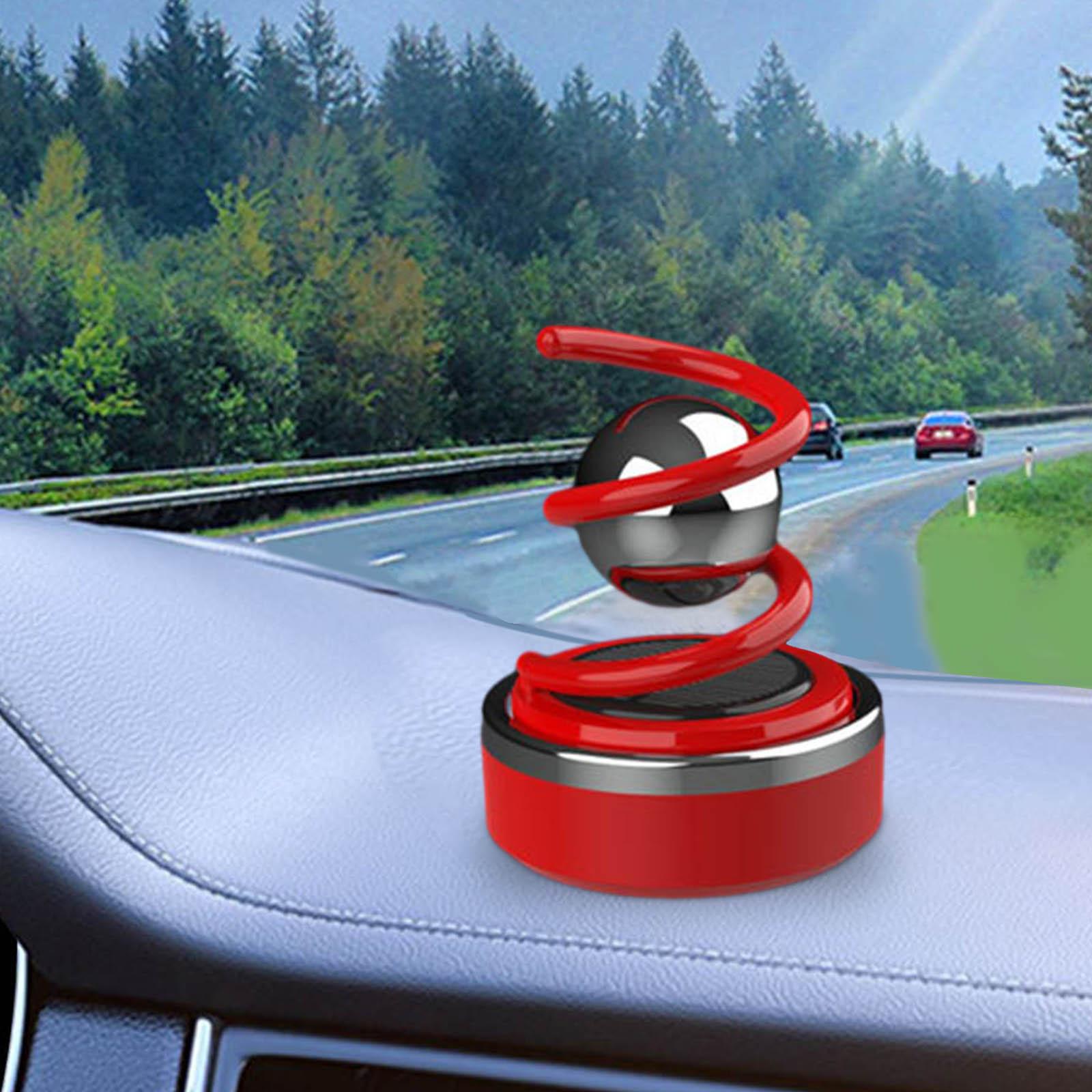 Solar Car Diffuser Car Essential Oil Diffuser for Shelf Balcony Bedroom Red