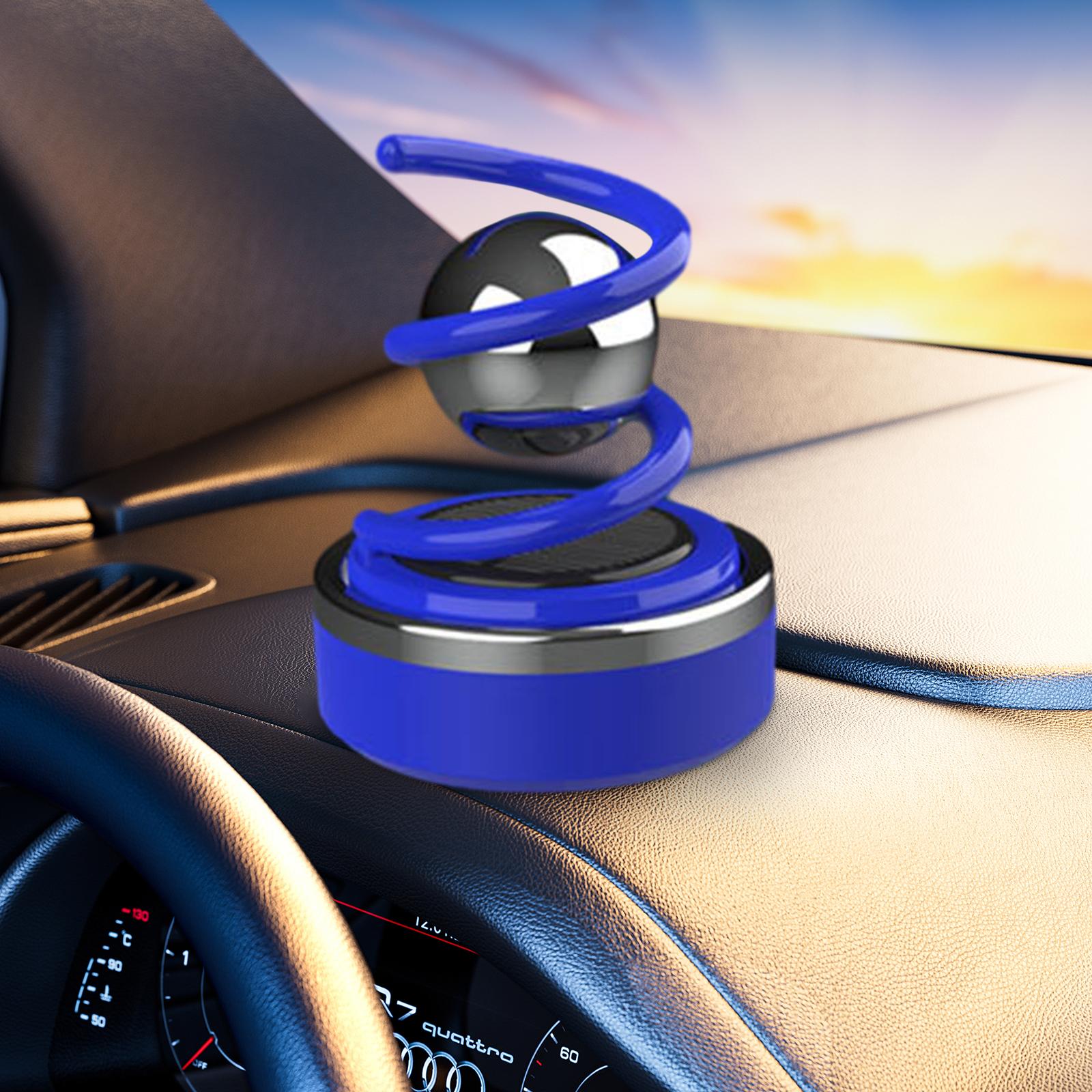 Solar Car Diffuser Car Essential Oil Diffuser for Shelf Balcony Bedroom Blue
