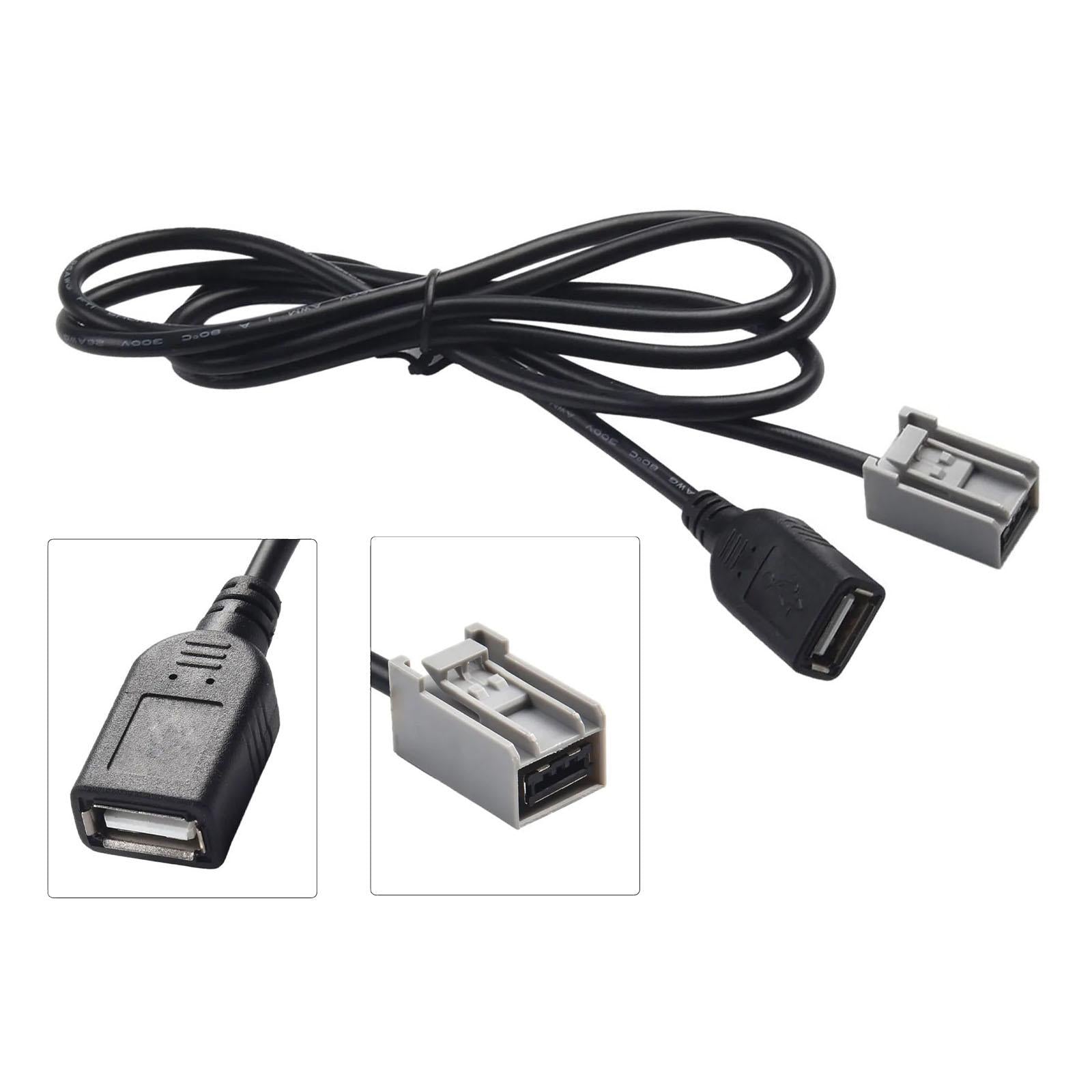 Car USB AUX Cable Adapter for Honda Civic Jazz CR-V Accord Odyssey 2008-2013