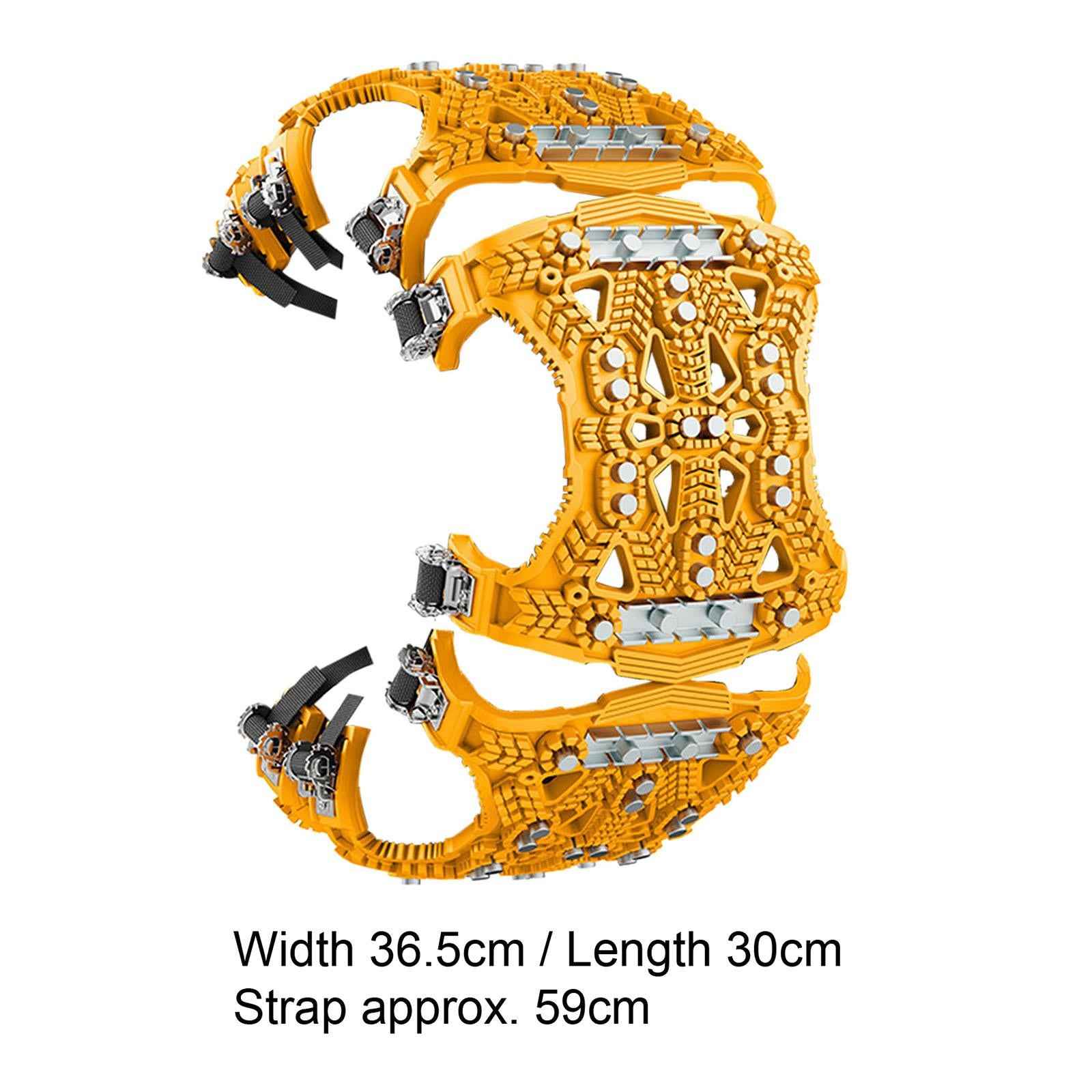 Car Tyres Anti Slip Snow Chain Anti Skid for Downhill Survival Traction Yellow