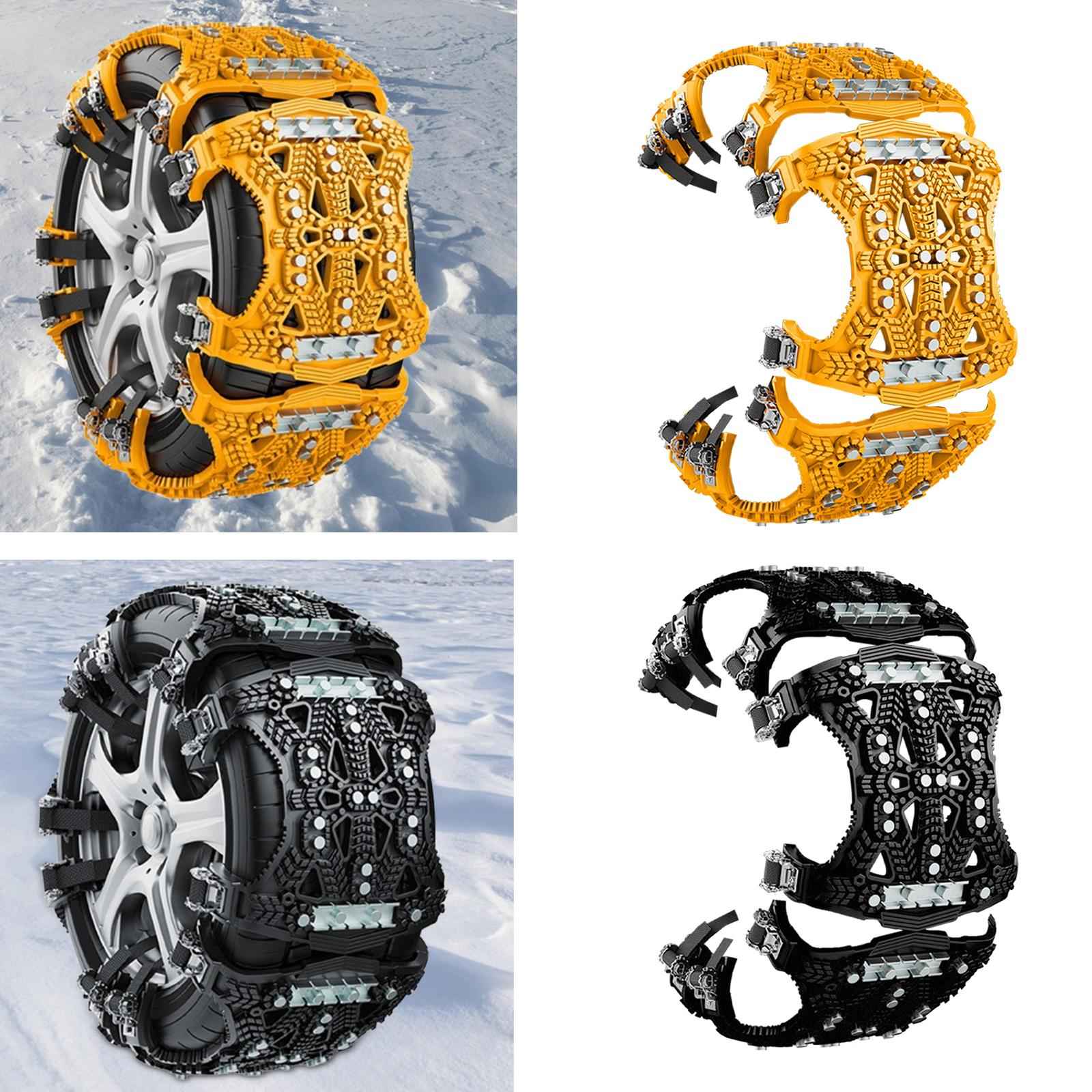 Car Tyres Anti Slip Snow Chain Anti Skid for Downhill Survival Traction Yellow
