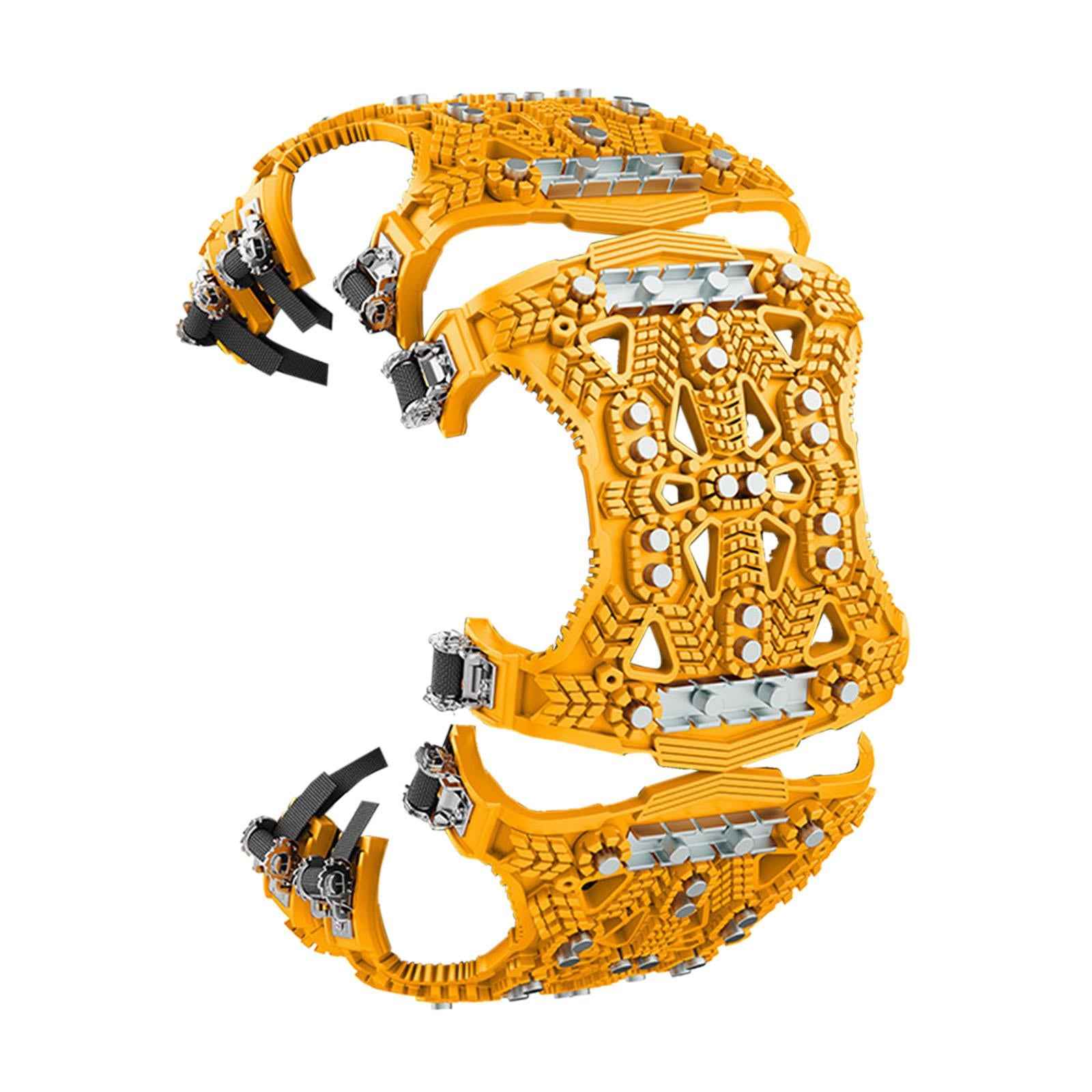 Car Tyres Anti Slip Snow Chain Anti Skid for Downhill Survival Traction Yellow