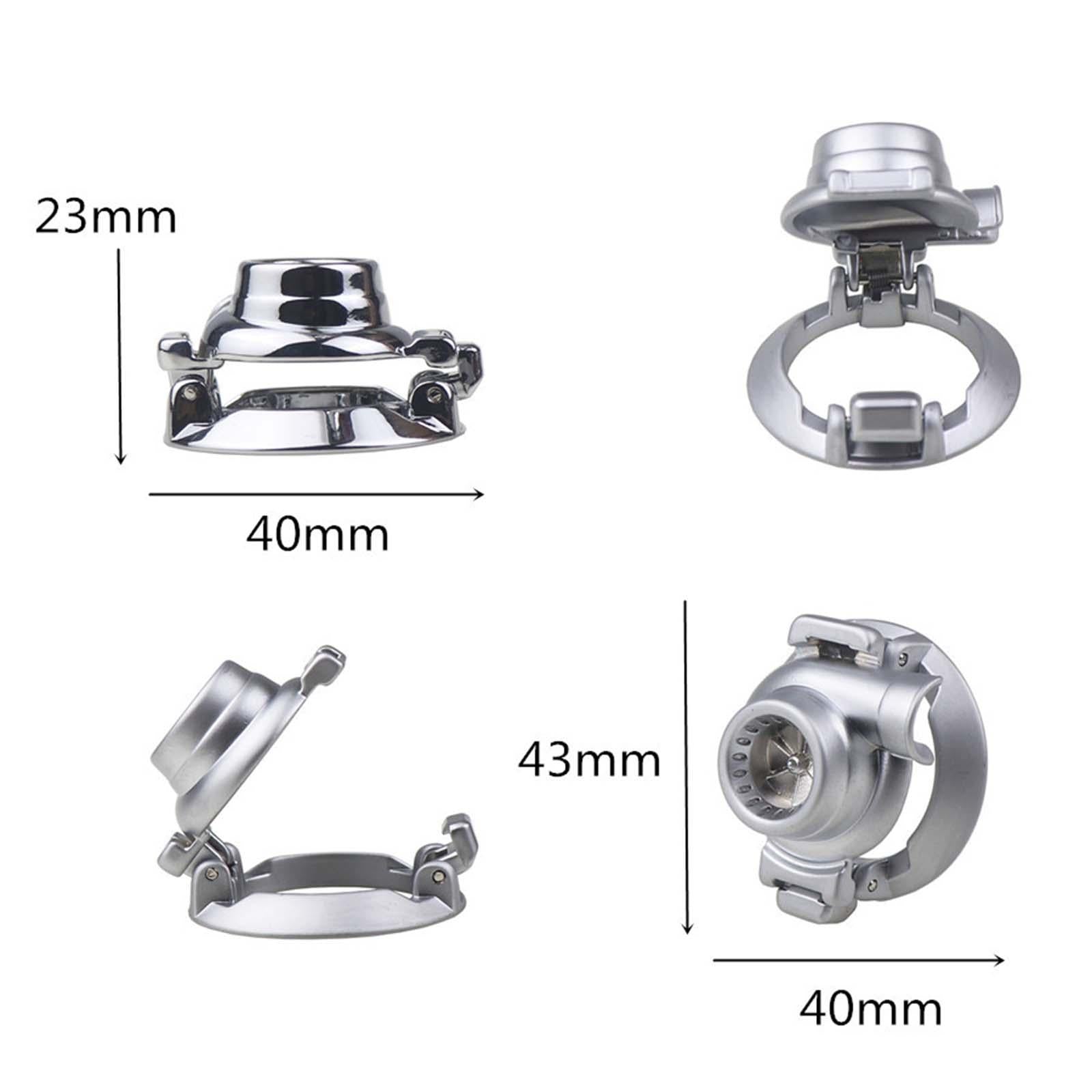 Engine Startstop Push Button Cover Automotive Accessories for Most Cars Silver