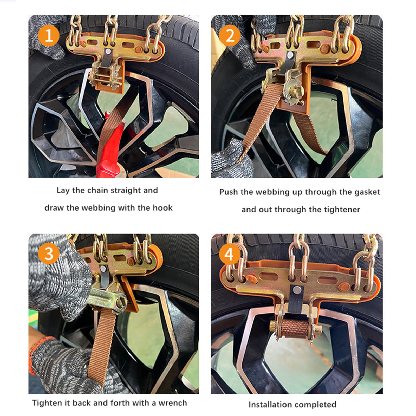 Snow Chains Automotive Accessories Winter Universal for Trucks Suvs Car