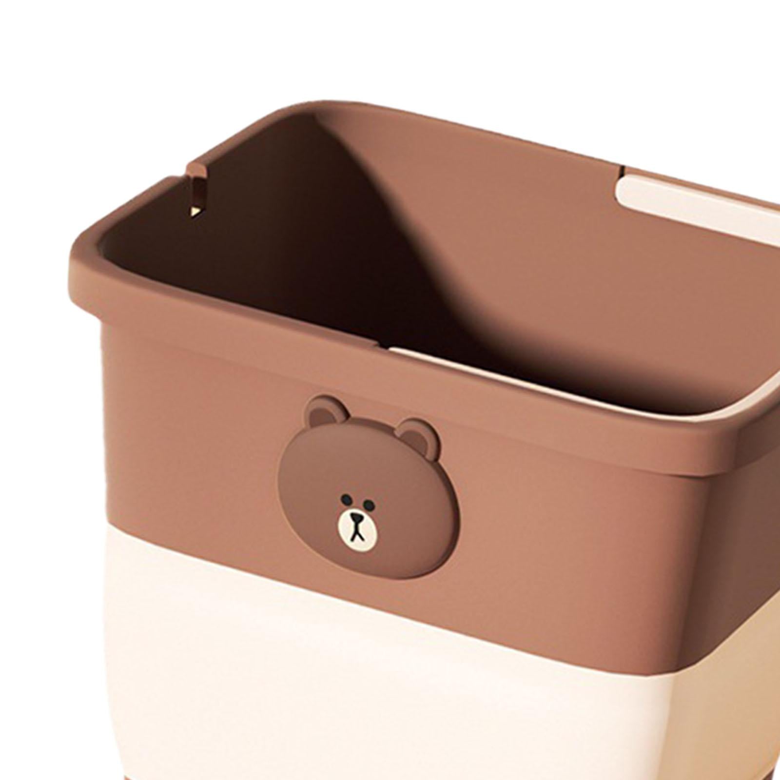 Foldable Car Trash Can Auto Interior Accessory Universal Vehicle Garbage Can L