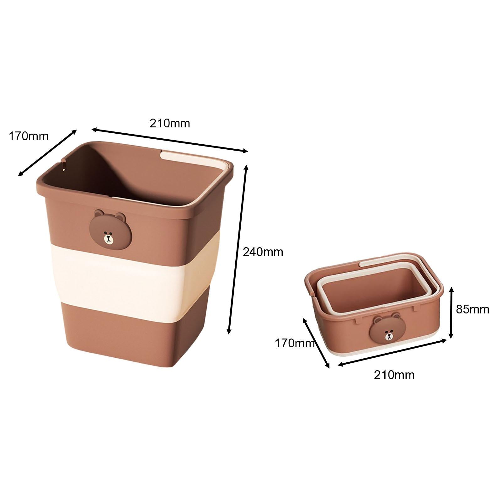 Foldable Car Trash Can Auto Interior Accessory Universal Vehicle Garbage Can L