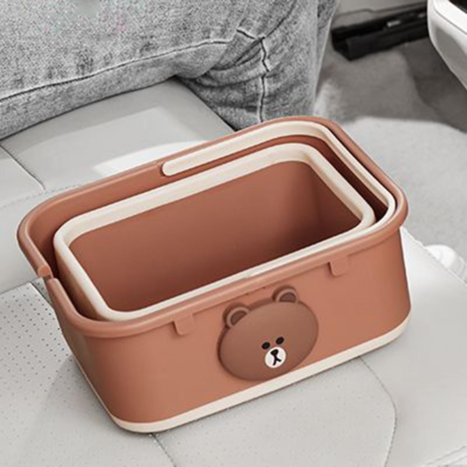 Foldable Car Trash Can Auto Interior Accessory Universal Vehicle Garbage Can L