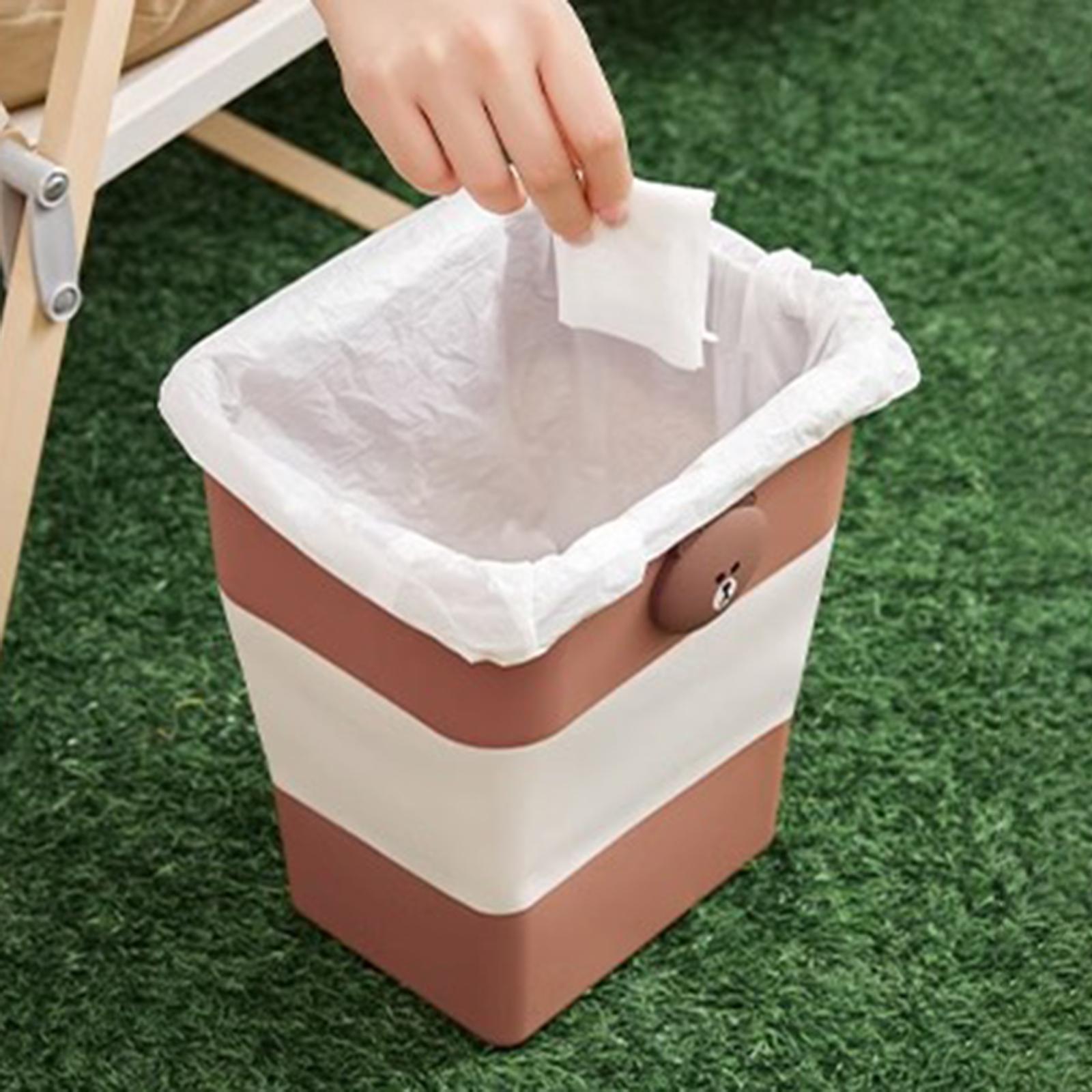 Foldable Car Trash Can Auto Interior Accessory Universal Vehicle Garbage Can L