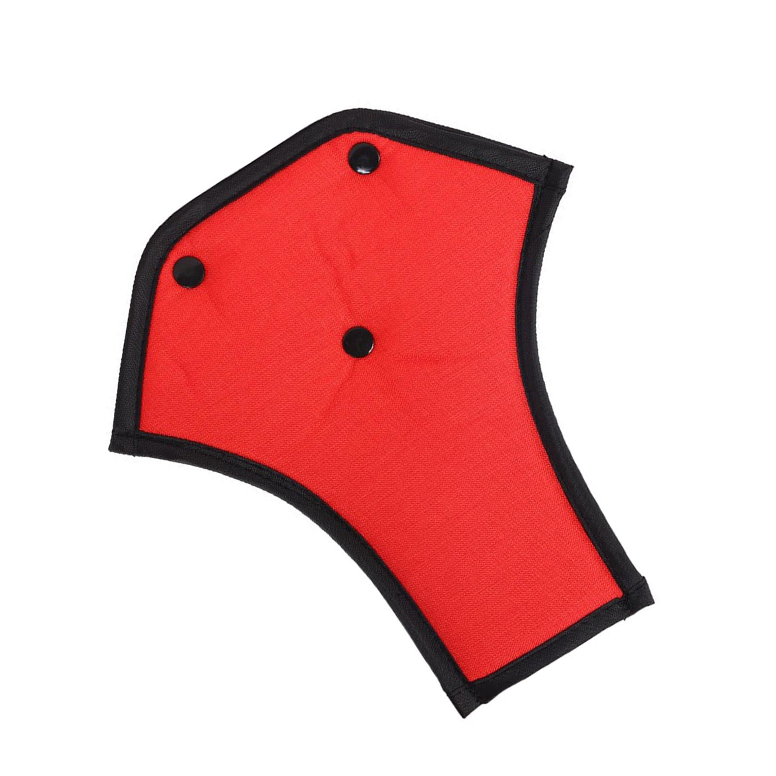 3xCar Seat Belt Adjuster Universal Soft Seat Belt Cover for Children Kids Red