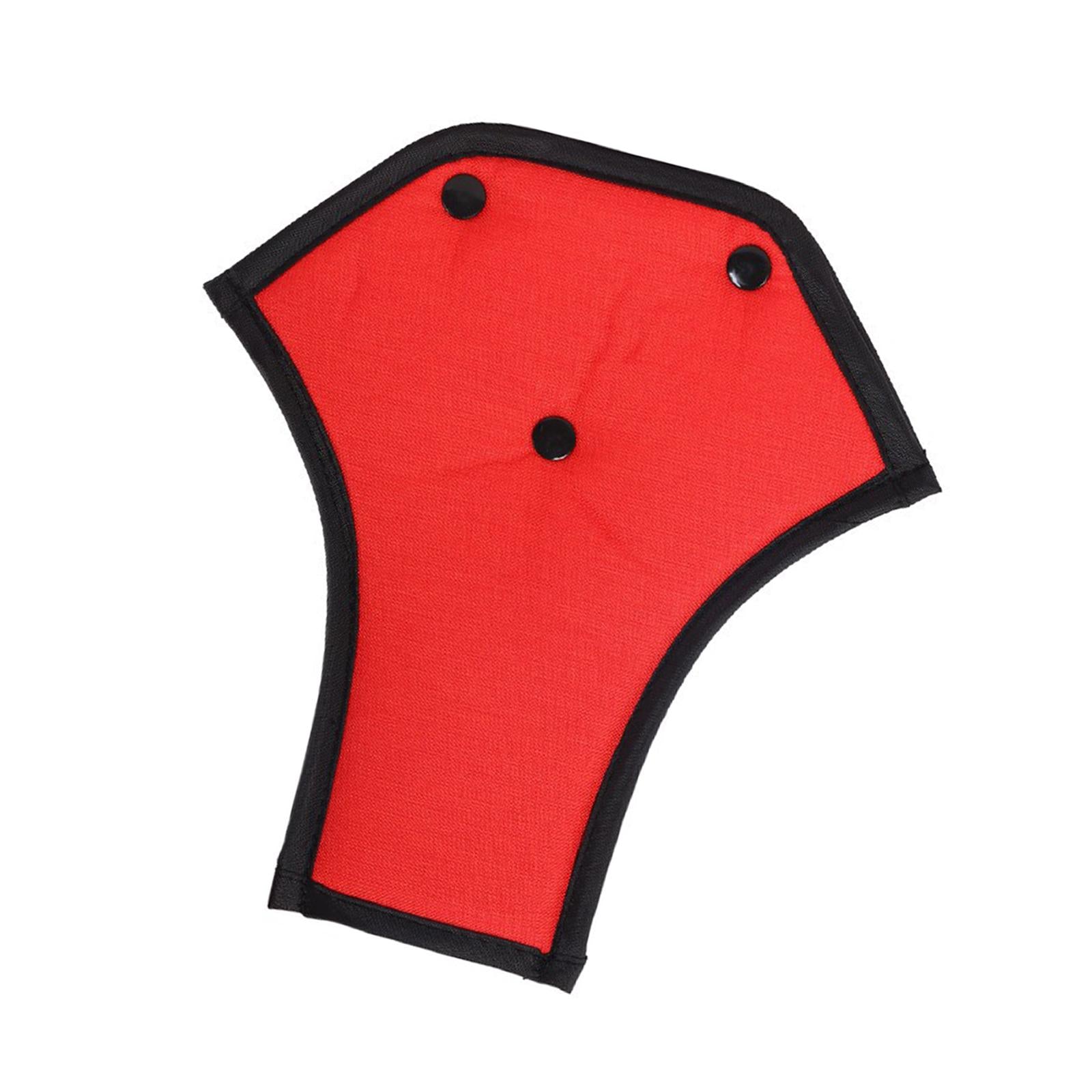 3xCar Seat Belt Adjuster Universal Soft Seat Belt Cover for Children Kids Red