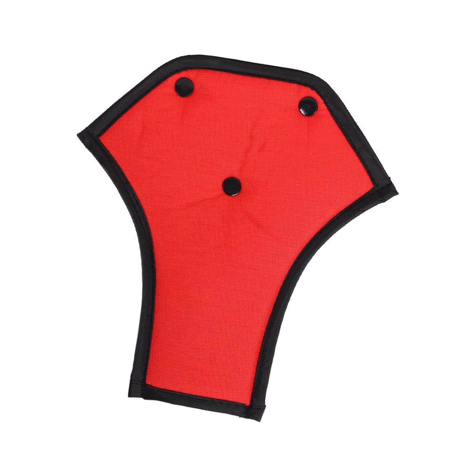 2xCar Seat Belt Adjuster Universal Soft Seat Belt Cover for Children Kids Red