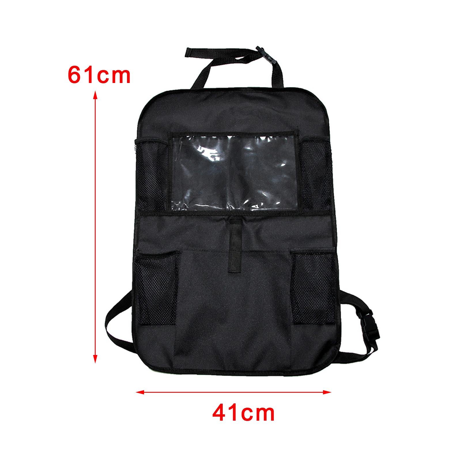 Car Back Seat Protector Organizer for Traveling Black Scratch Resistant