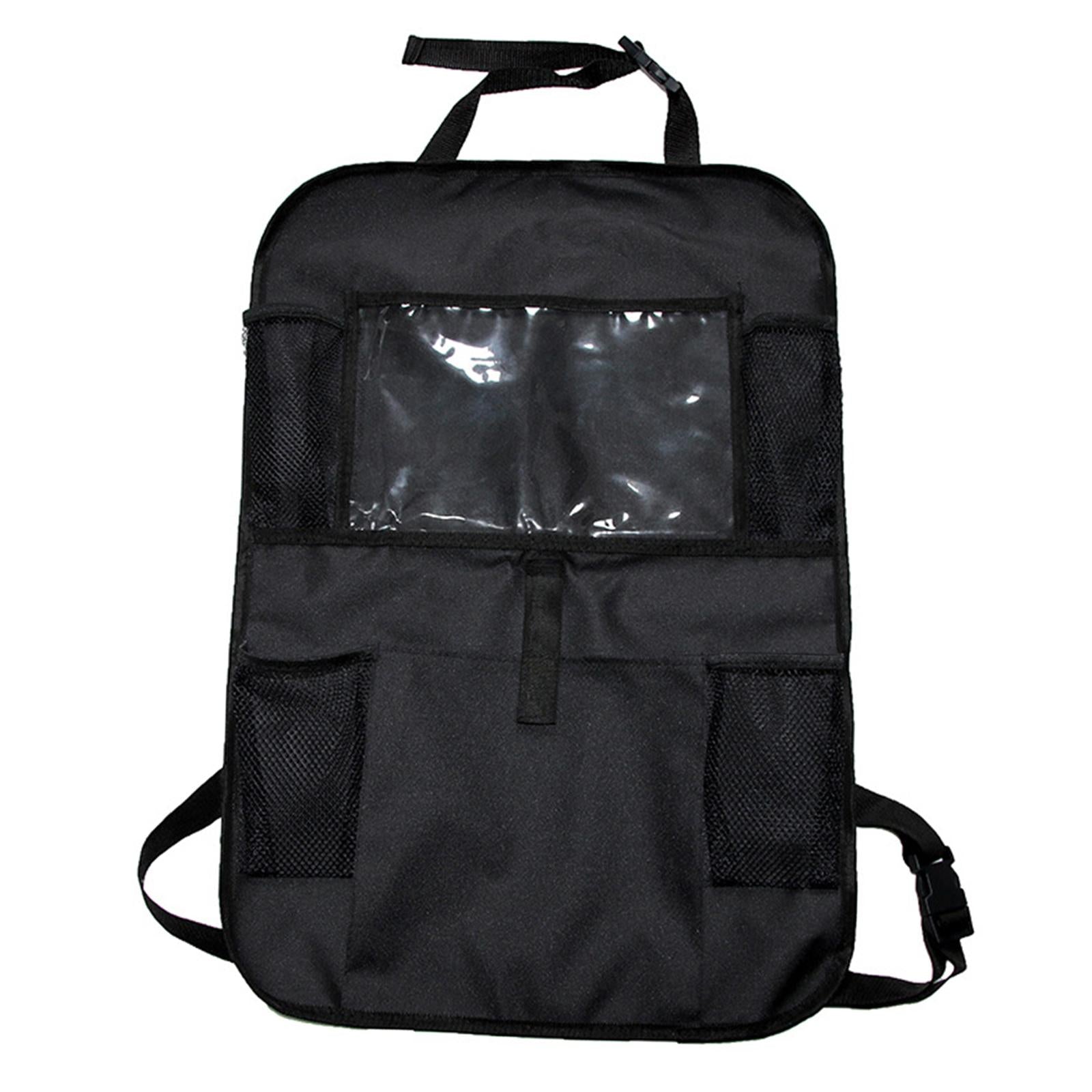Car Back Seat Protector Organizer for Traveling Black Scratch Resistant