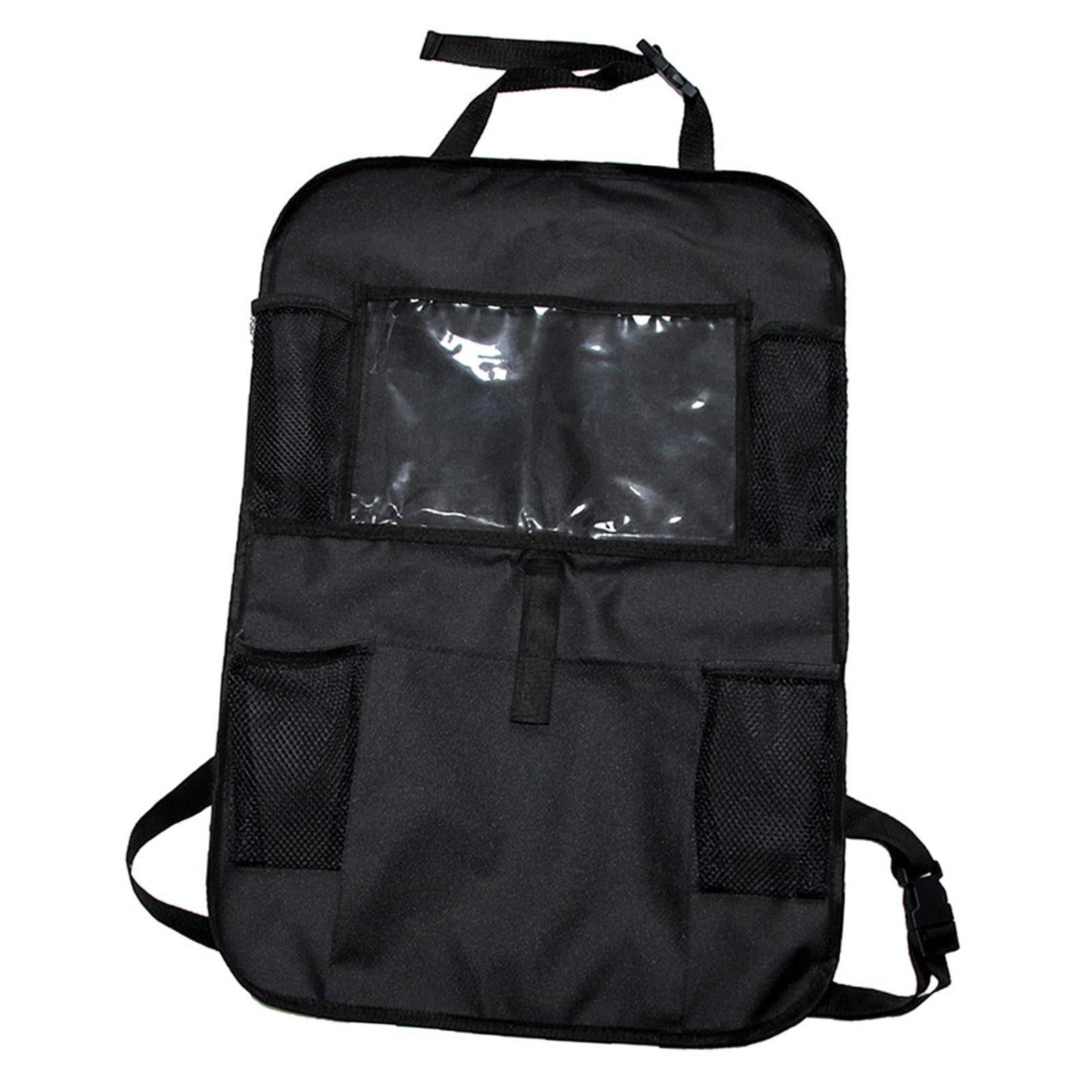 Car Back Seat Protector Organizer for Traveling Black Scratch Resistant