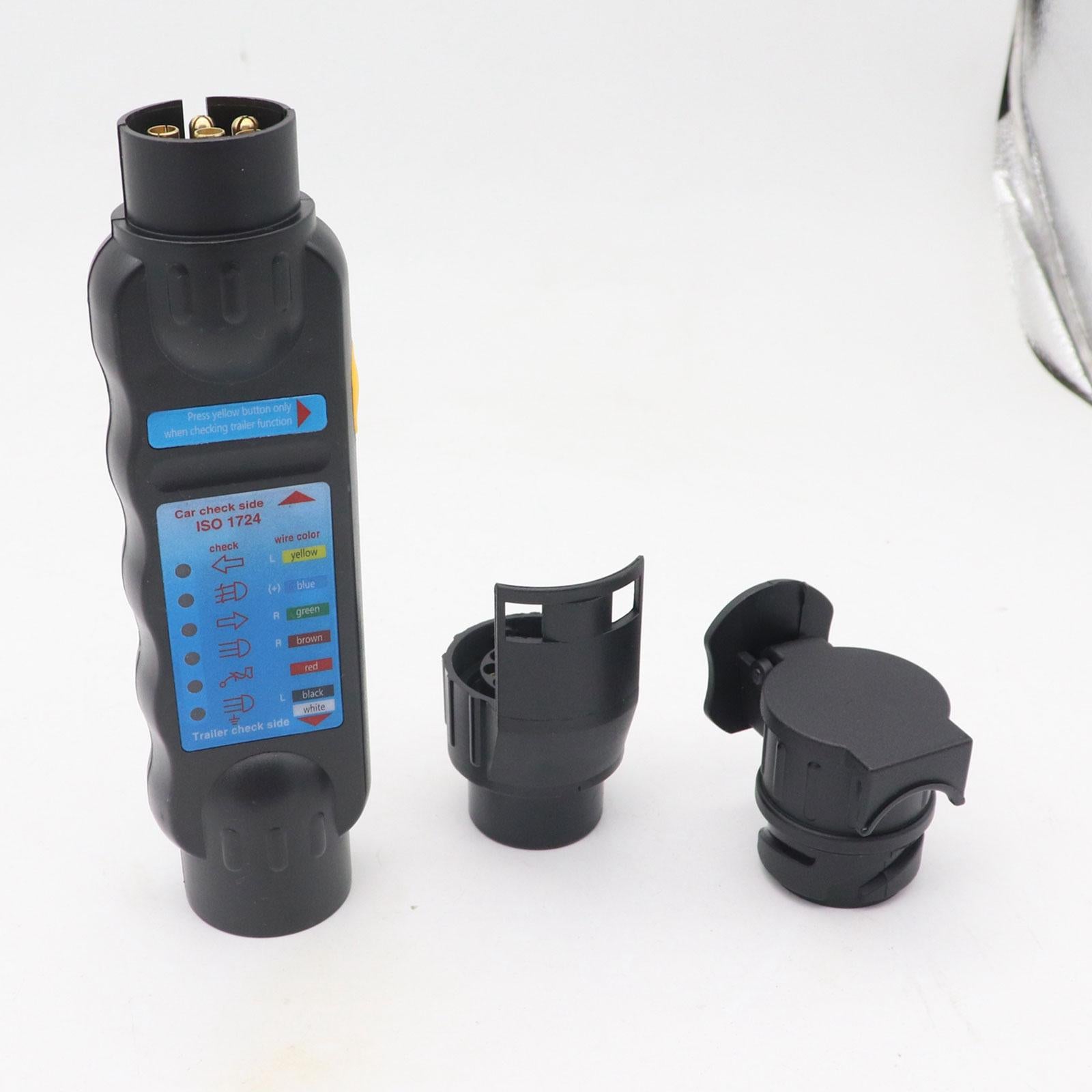 Trailer 7 Pin Wiring RV Connector Tester 7 Pin 12V Trailer Socket Tester