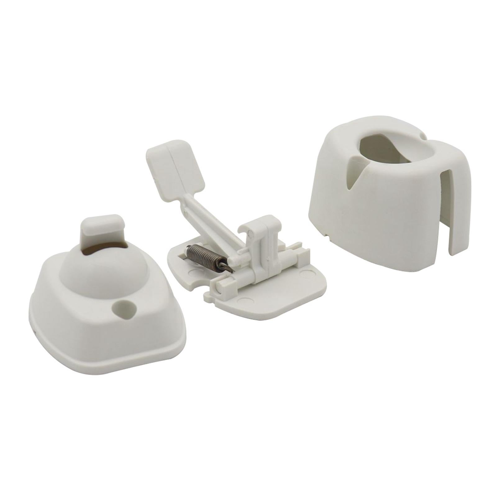 RV Baggage Door Catch with Screws Motorhome Accessories for RV Assembly White